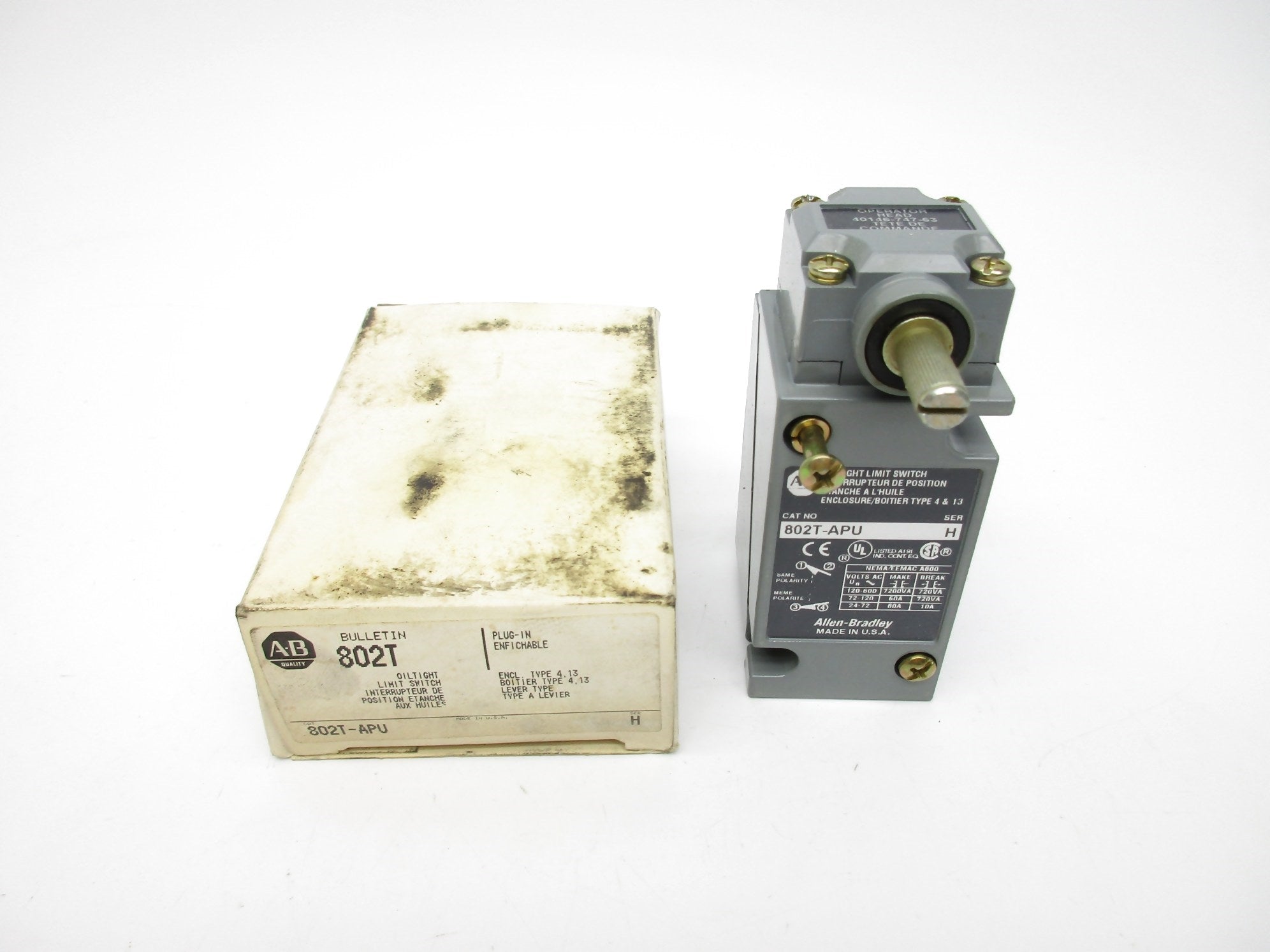 ALLEN BRADLEY 802T-APU SER. H (WH) NSMP