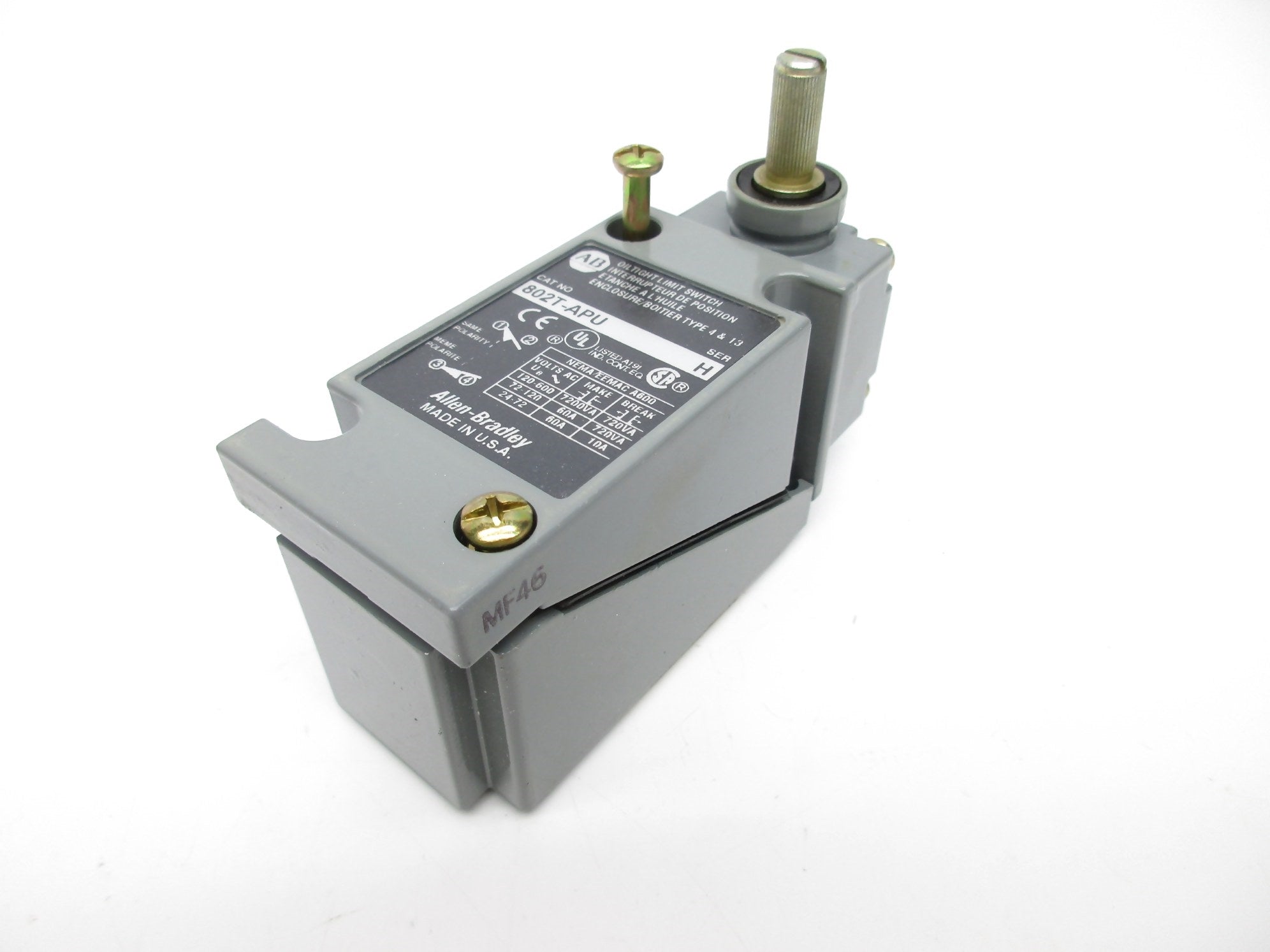 ALLEN BRADLEY 802T-APU SER. H (WH) NSMP