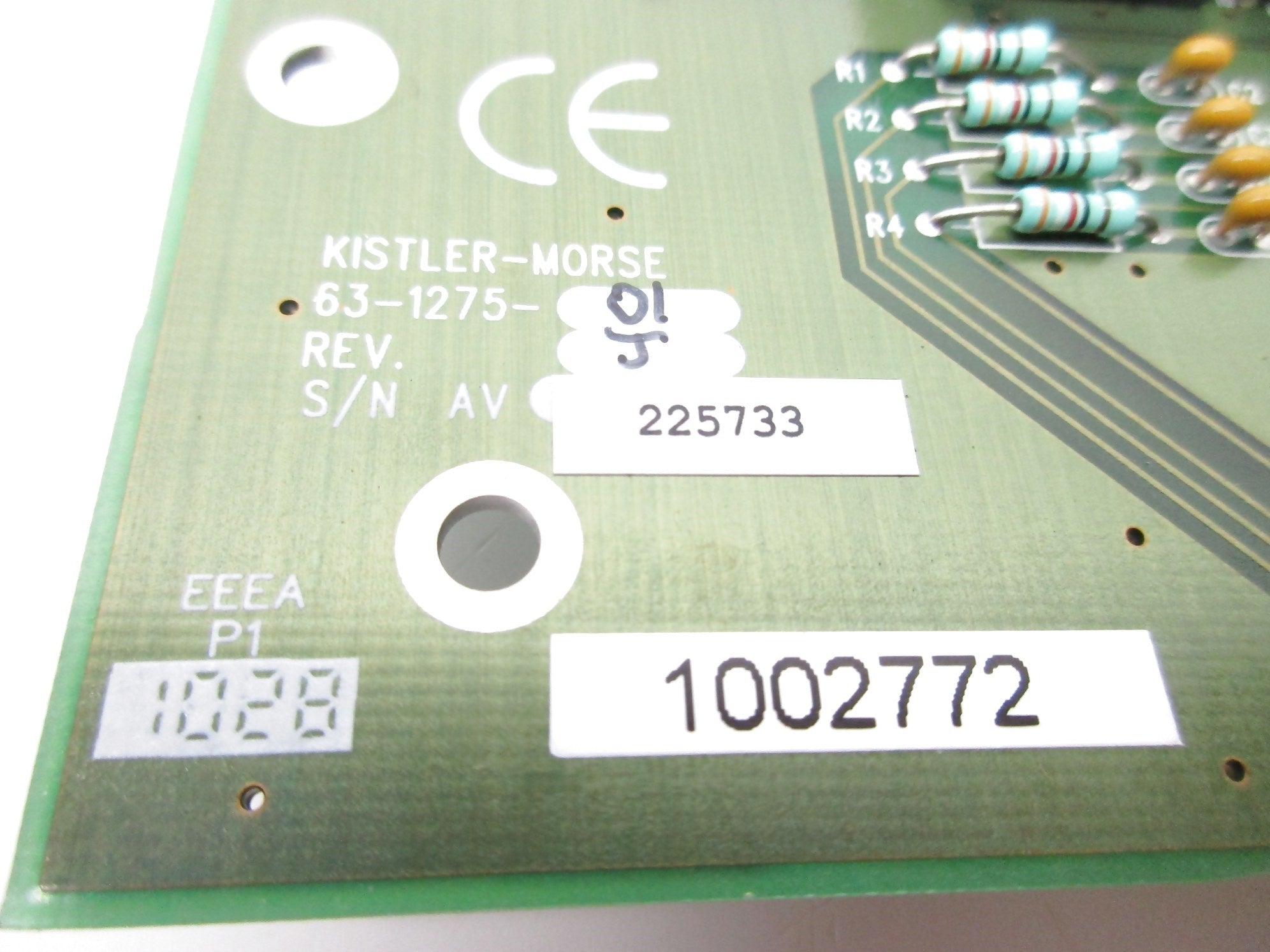 KISTLER MORSE 63-1275-01 REV. J NSNP
