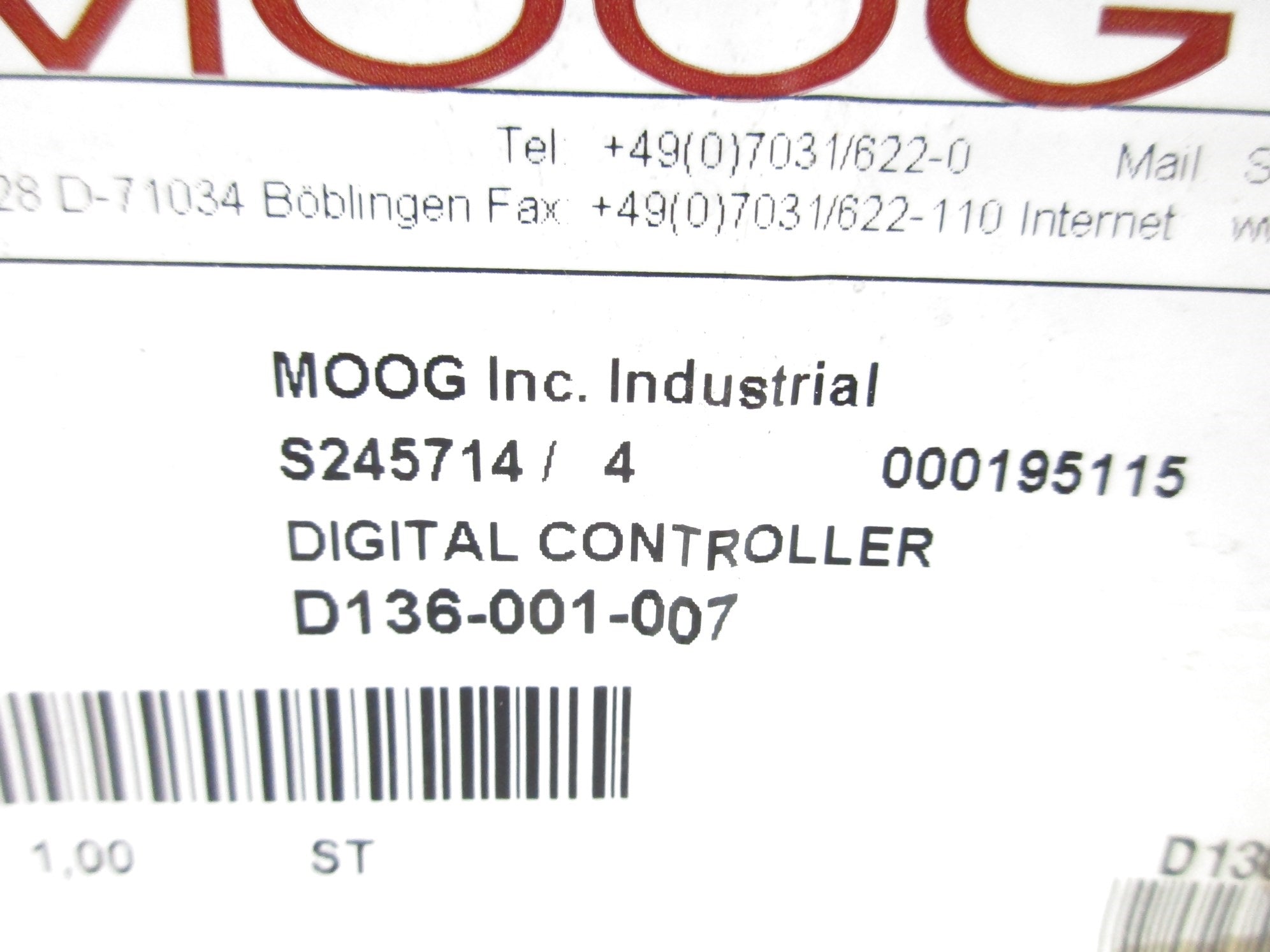MOOG D136-001-007 NSMP