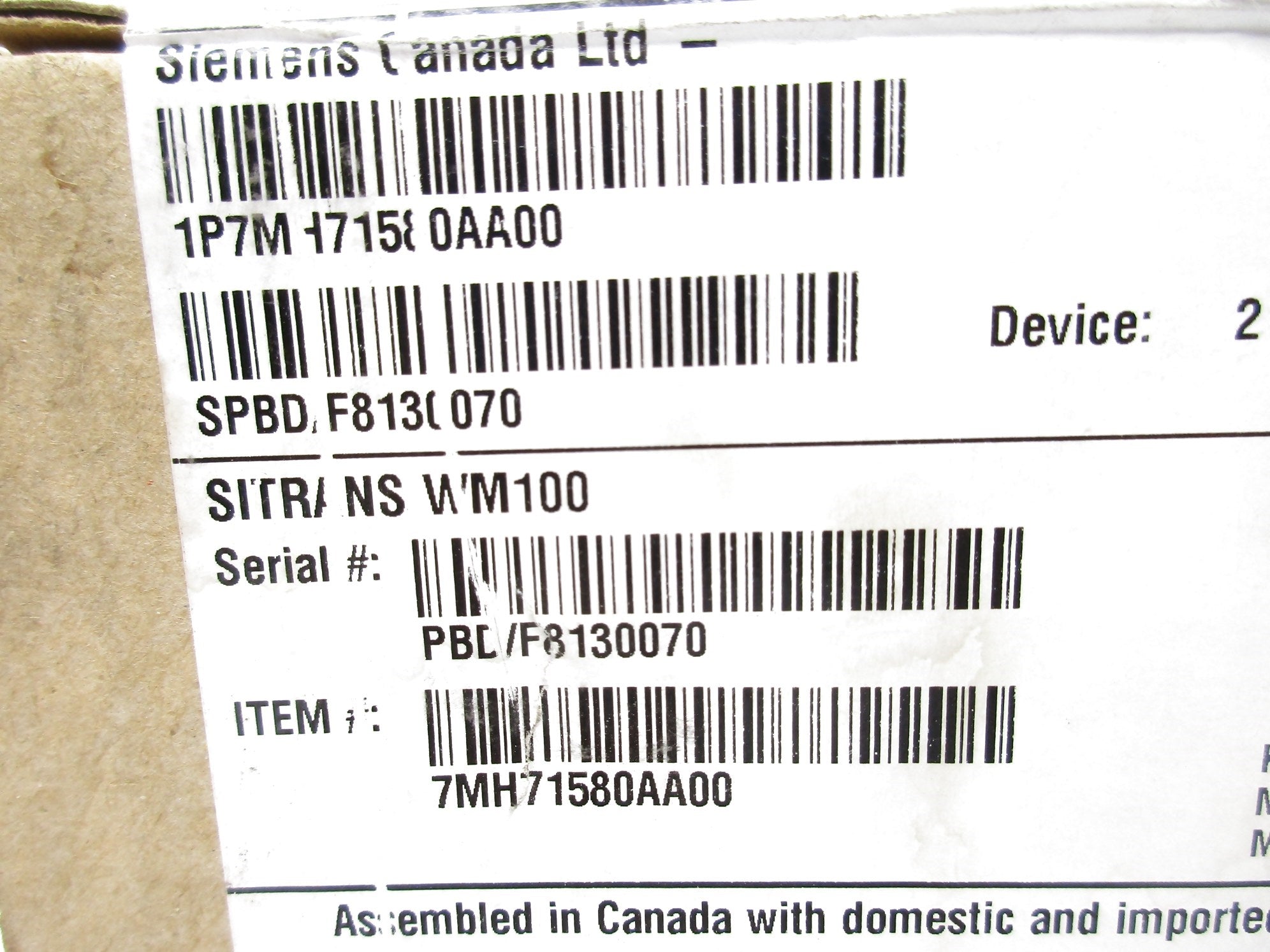 SIEMENS 7MH71580AA00 NSFS