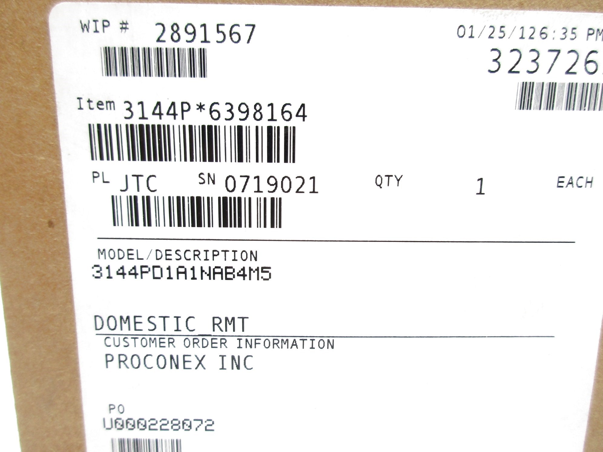 ROSEMOUNT 3144PD1A1NAB4M5 NSMP