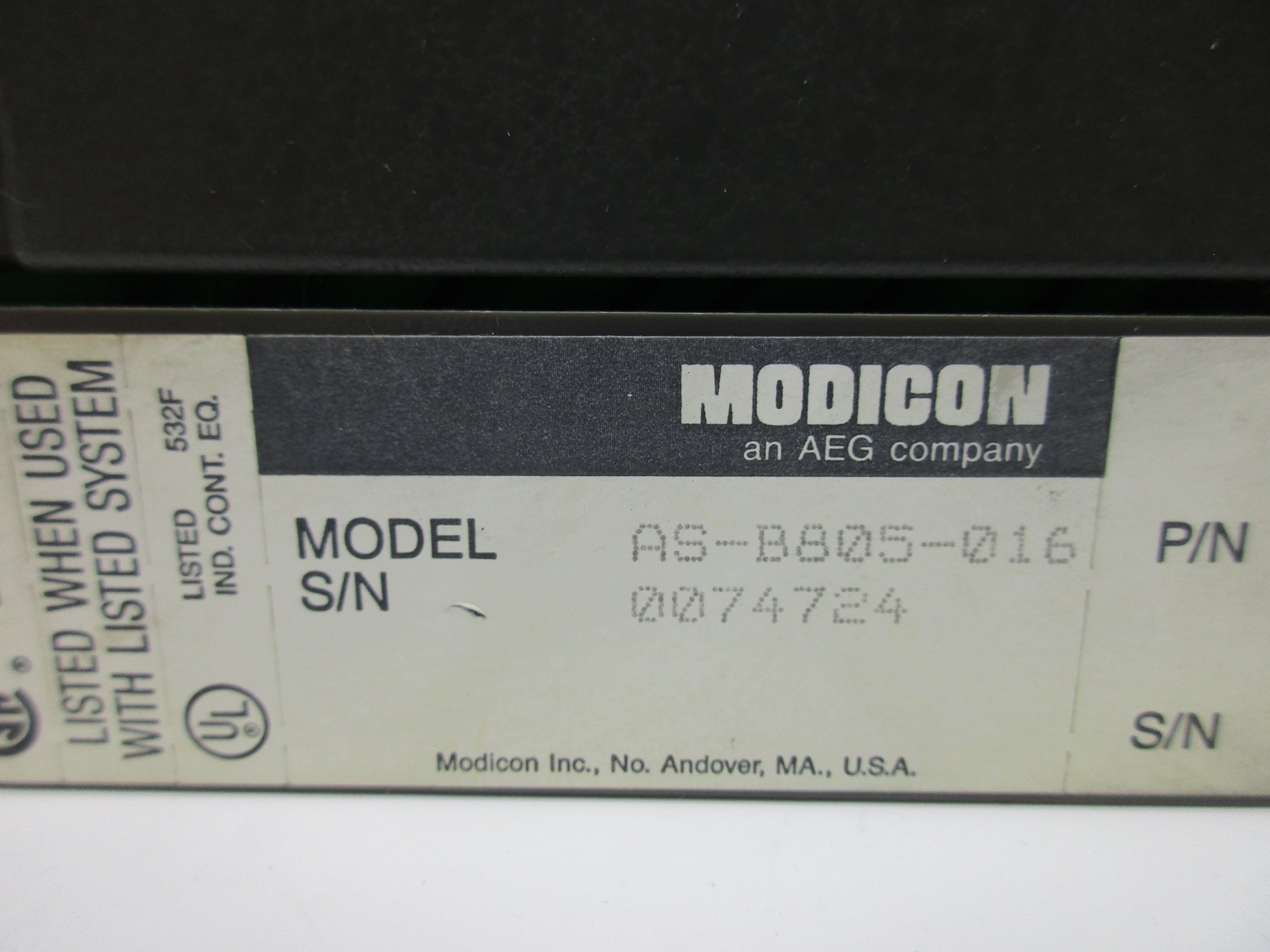 MODICON AS-B805-016 115VAC UNMP