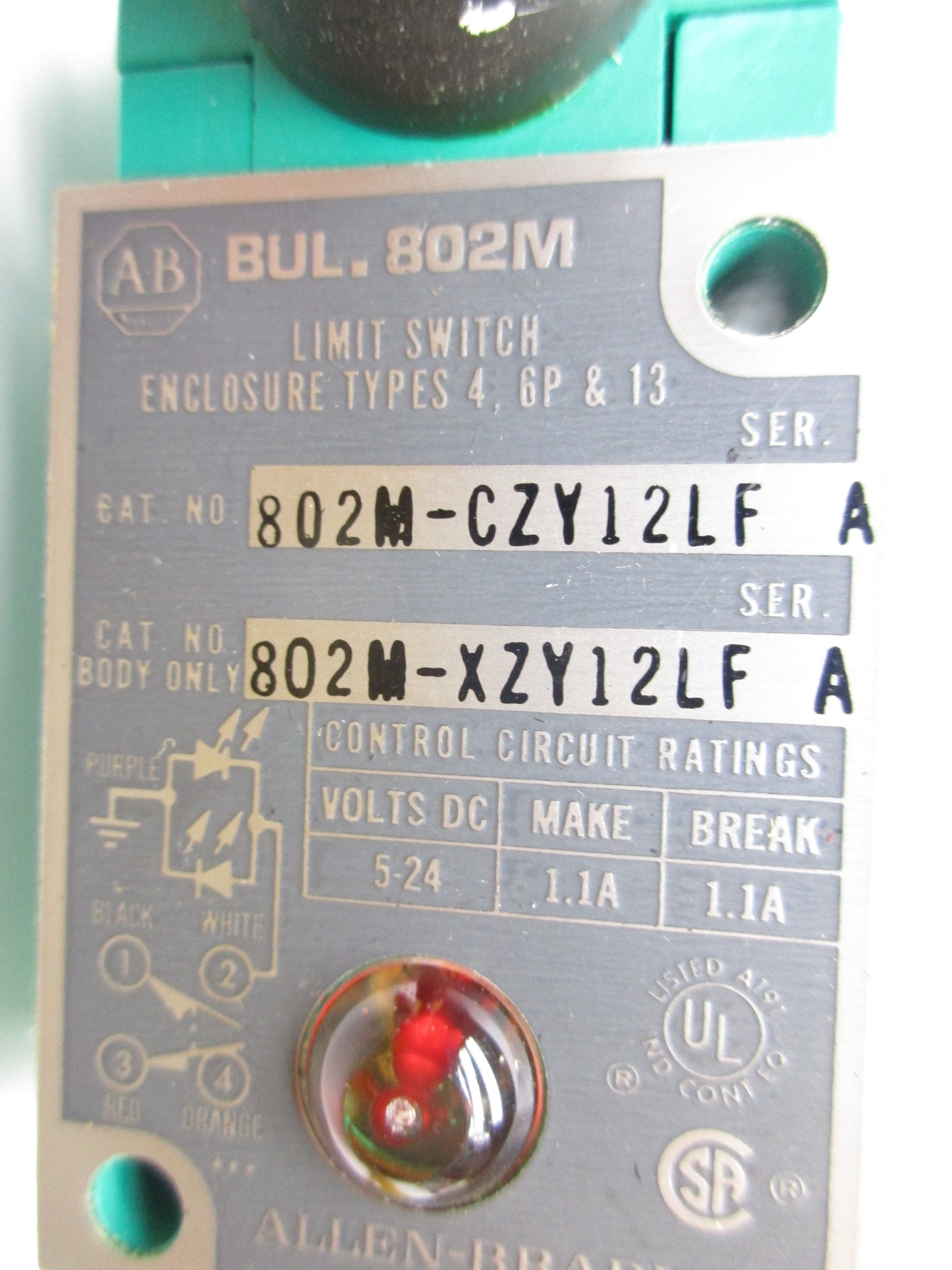 INDUSTRIAL SPARE PART 802M-CZY12LF SER. A UNMP