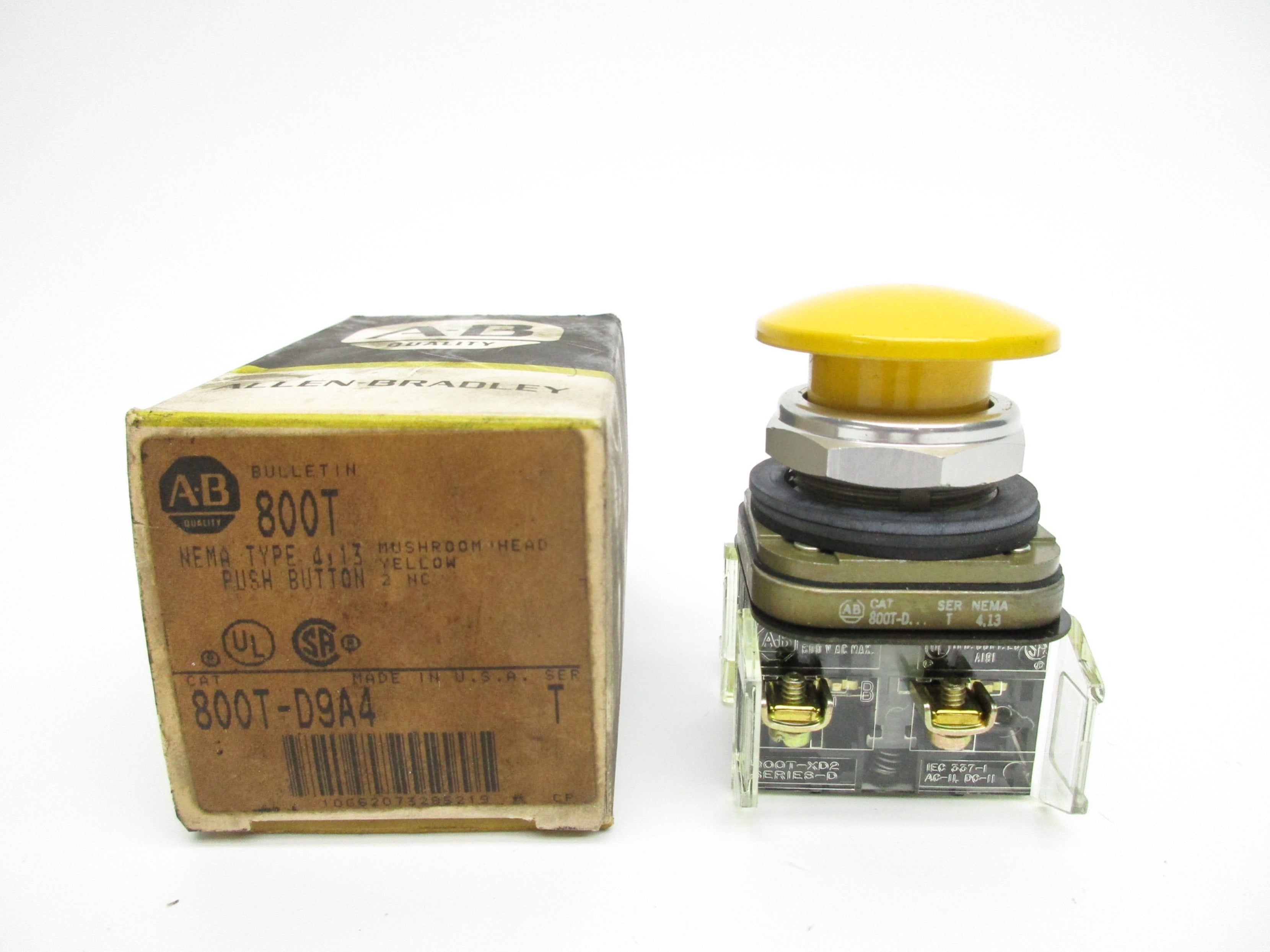 ALLEN BRADLEY 800T-D9A4 SER. T (BK/YL) NSMP
