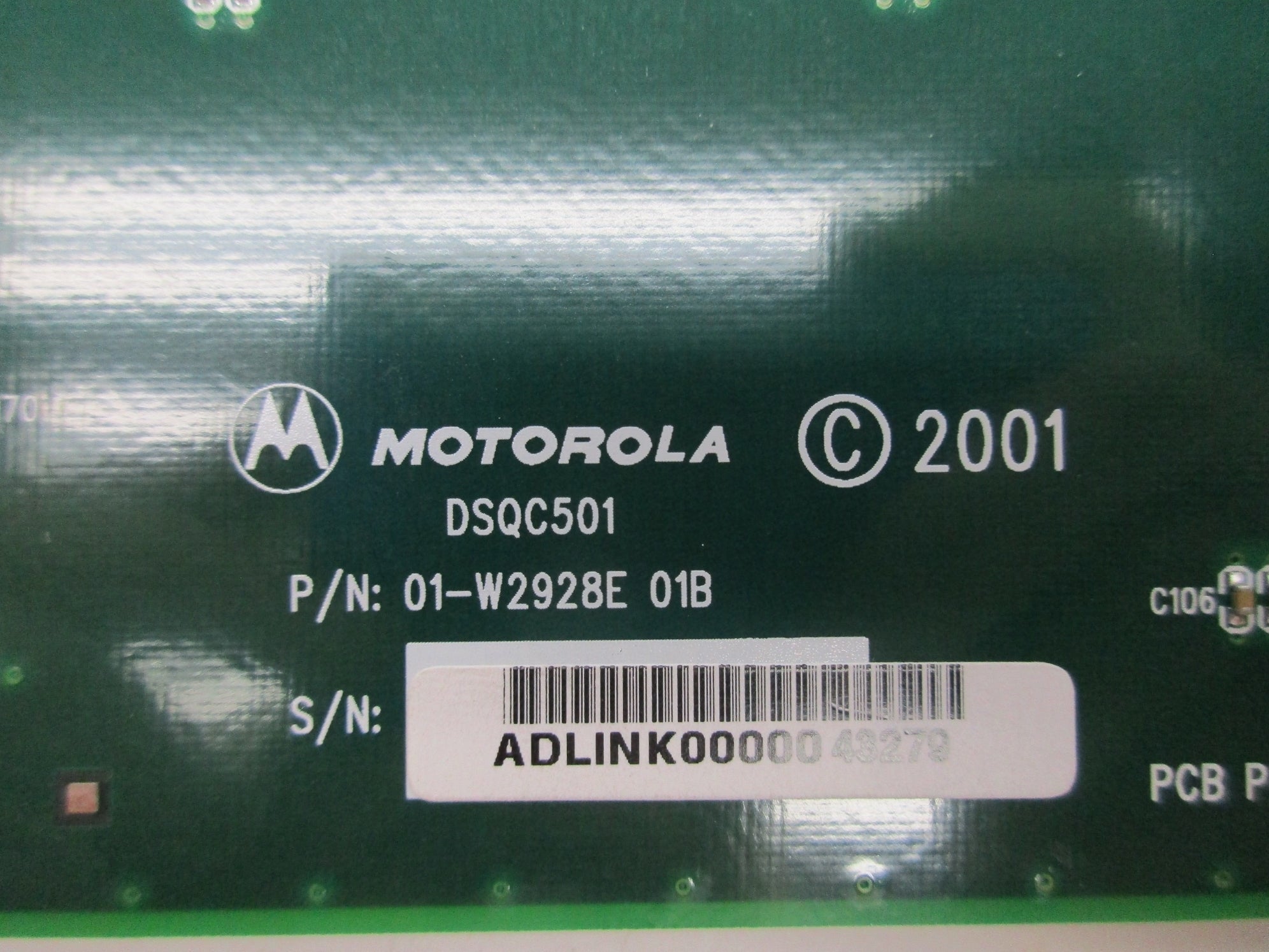 MOTOROLA DSQC501 01-W2928E-01B NSMP