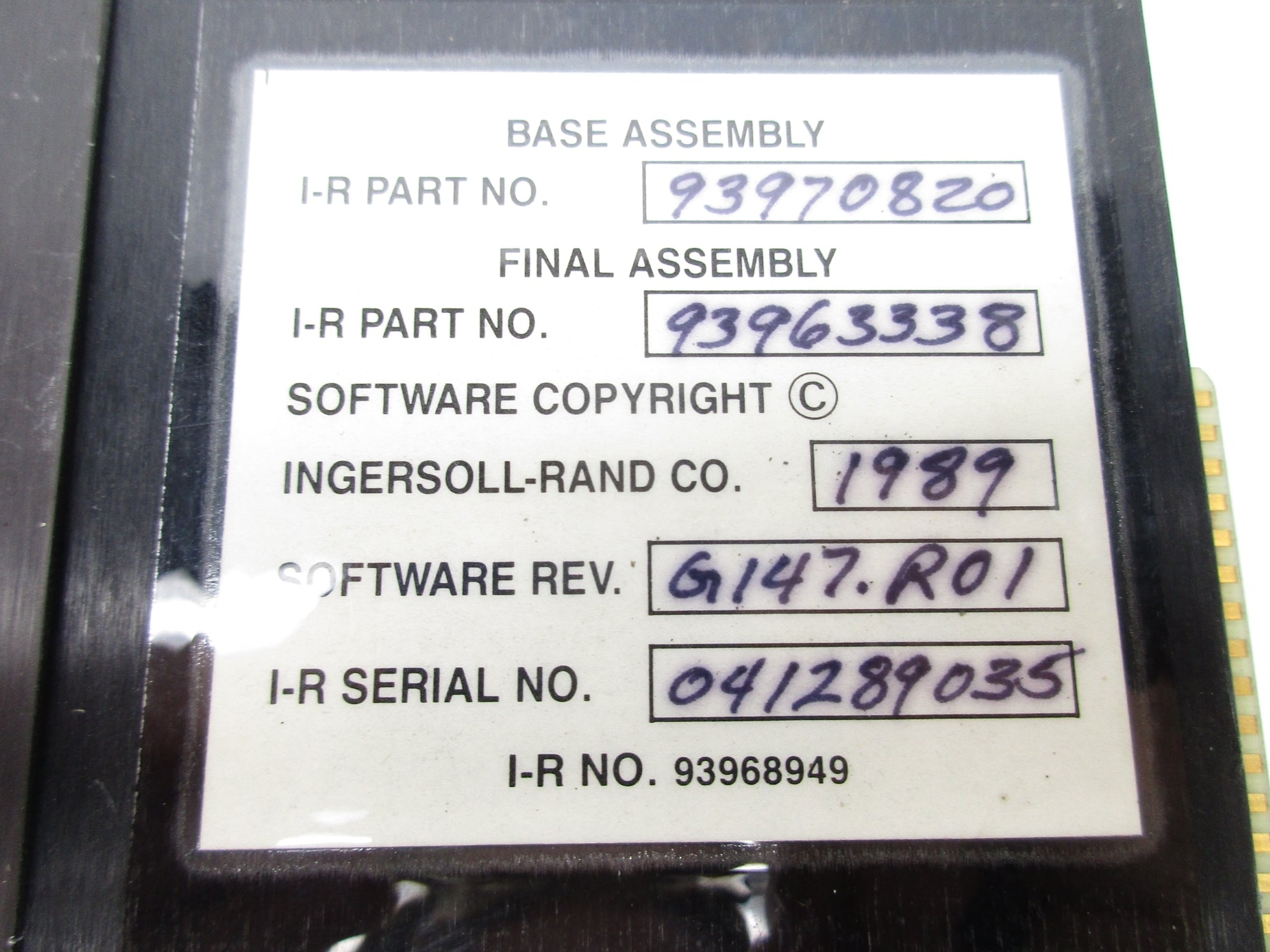 INGERSOLL RAND 93970820 UNMP