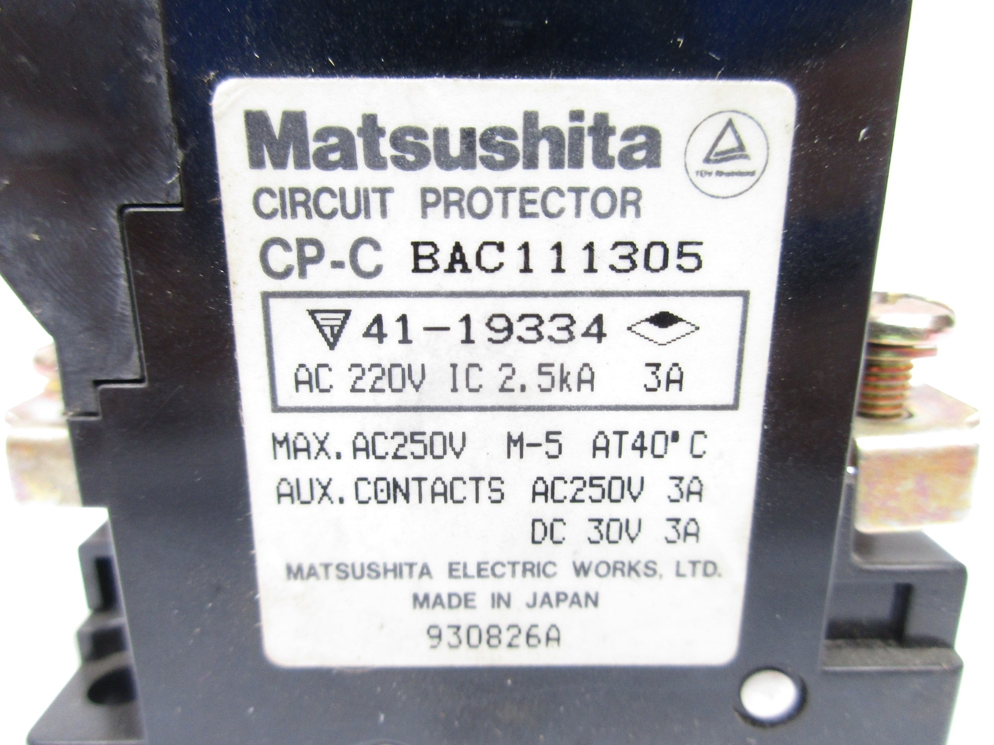 MATSUSHITA CP-C BAC111305 3A 220VAC NSNP