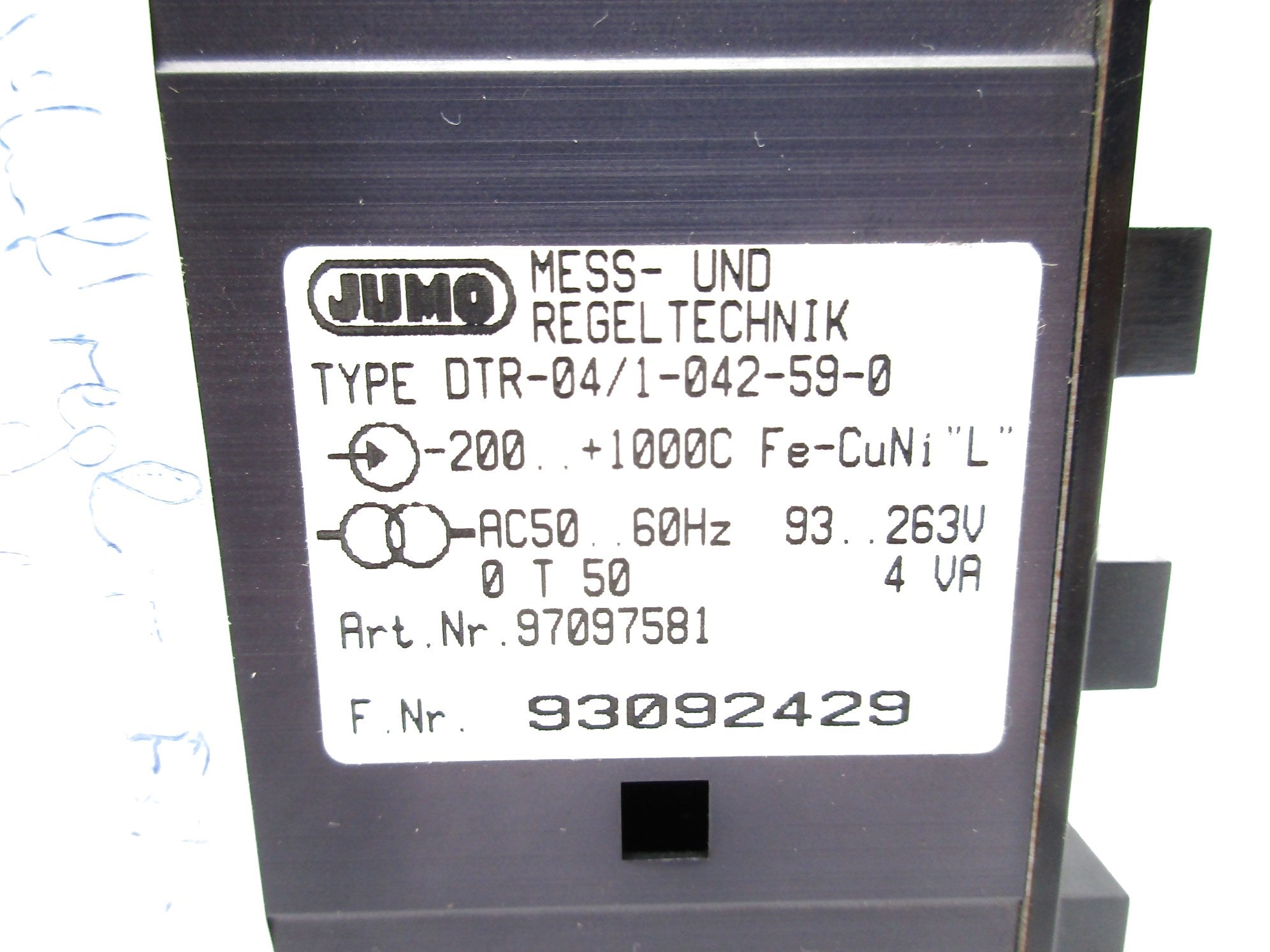 JUMO DTR-04/1-042-59-0 97097581 NSNP