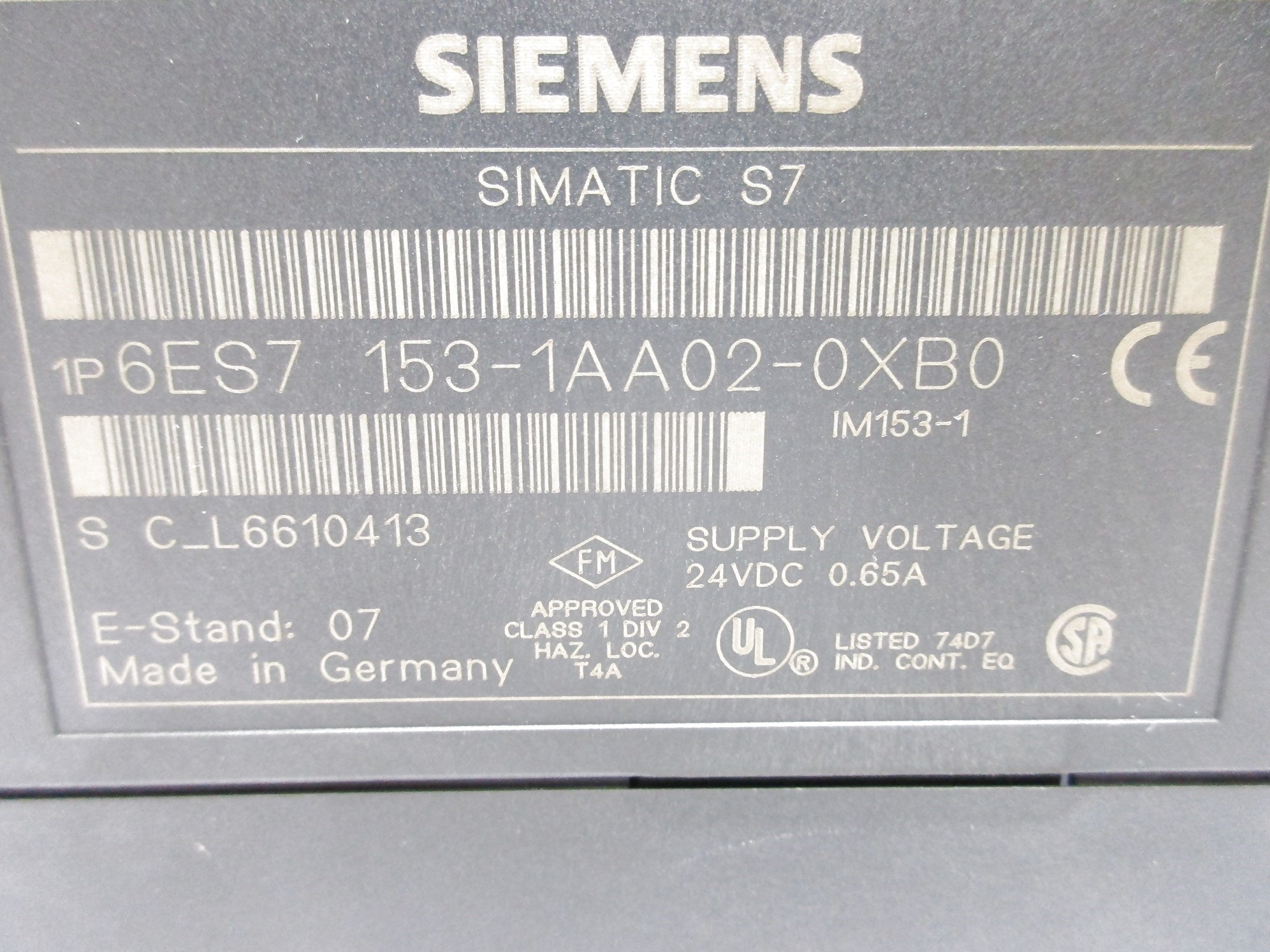SIEMENS 6ES7153-1AA02-0XB0 NSNP