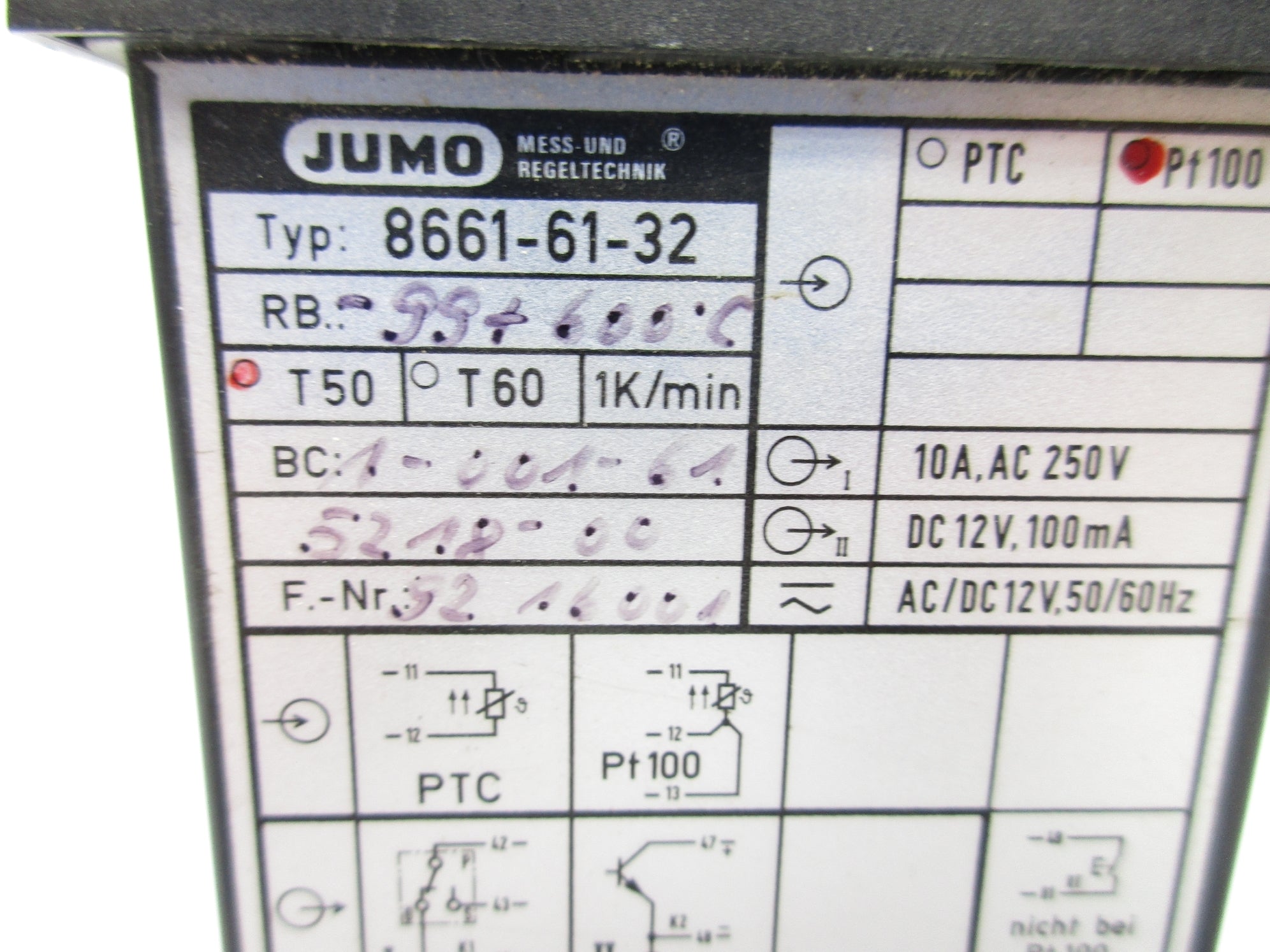 JUMO 8661-61-32 UNMP
