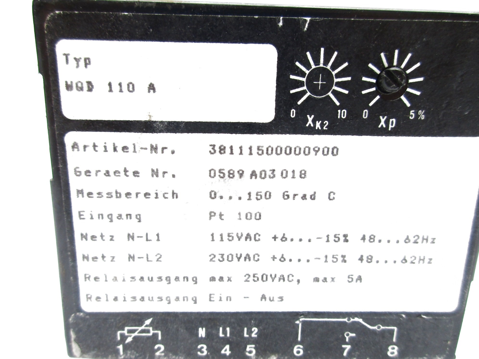S&B WQD110A UNMP