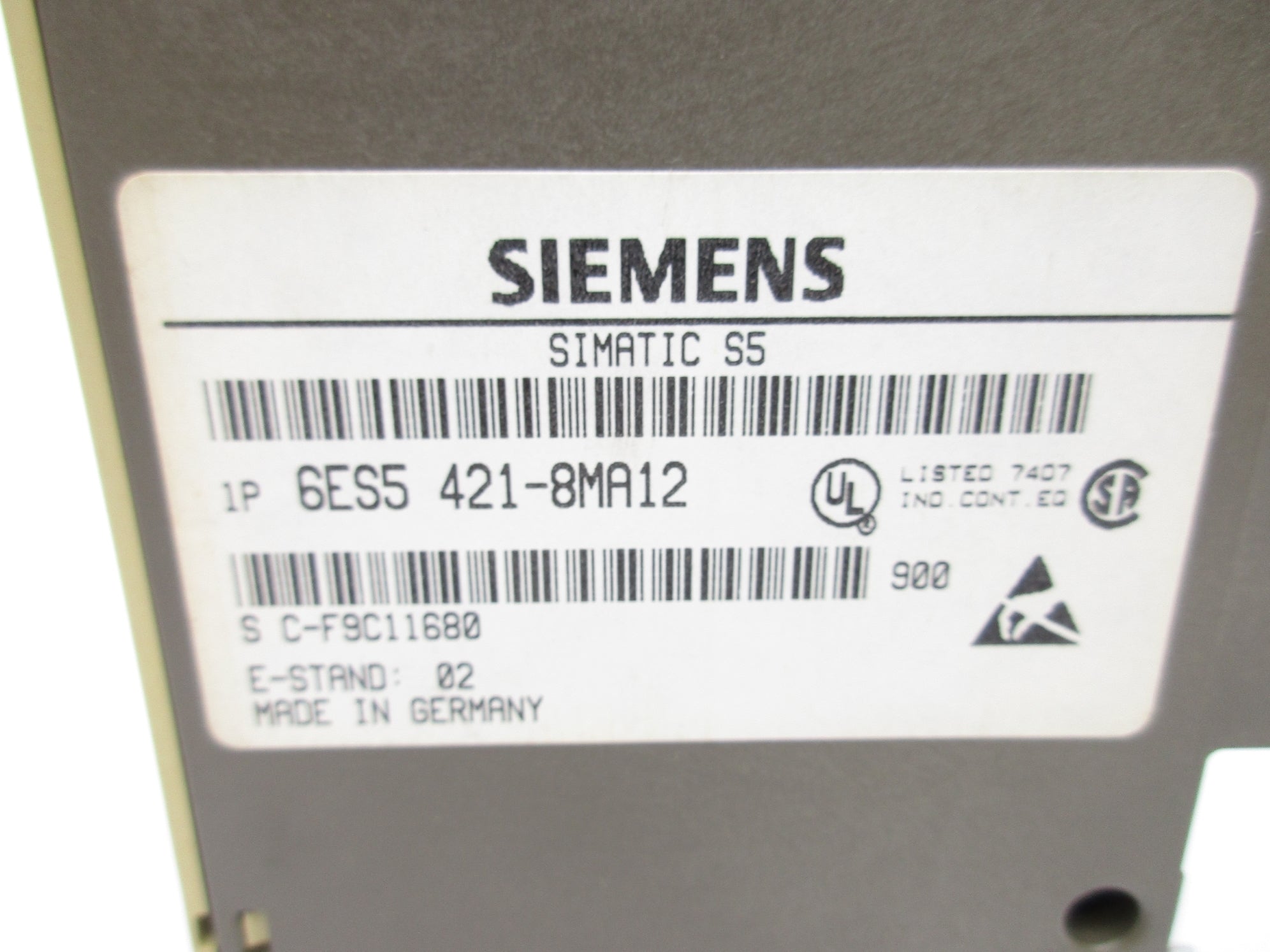 SIEMENS 6ES5421-8MA12 24VDC UNMP