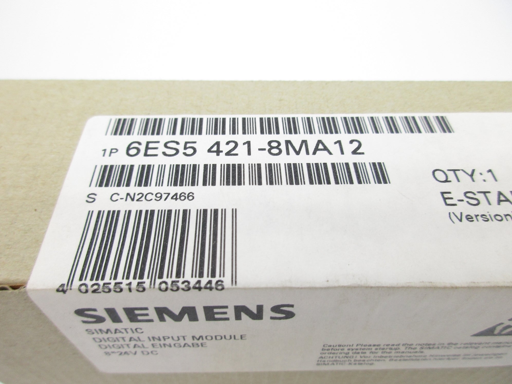 SIEMENS 6ES5421-8MA12 24VDC NSFS