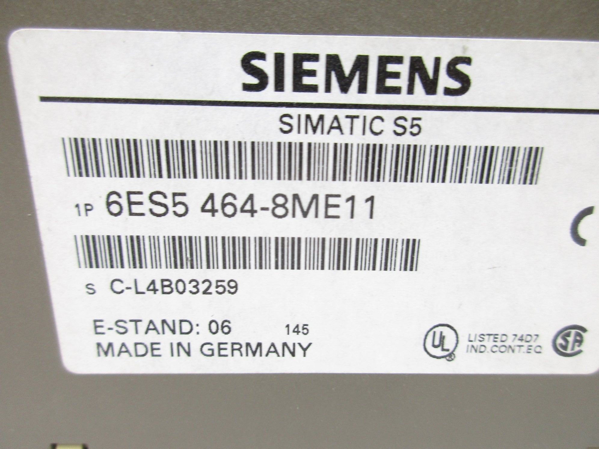 SIEMENS 6ES5464-8ME11 24V UNMP