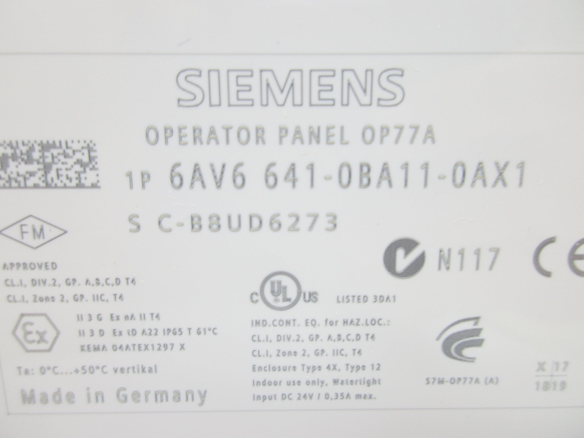 SIEMENS 6AV6641-0BA11-0AX1 NSMP