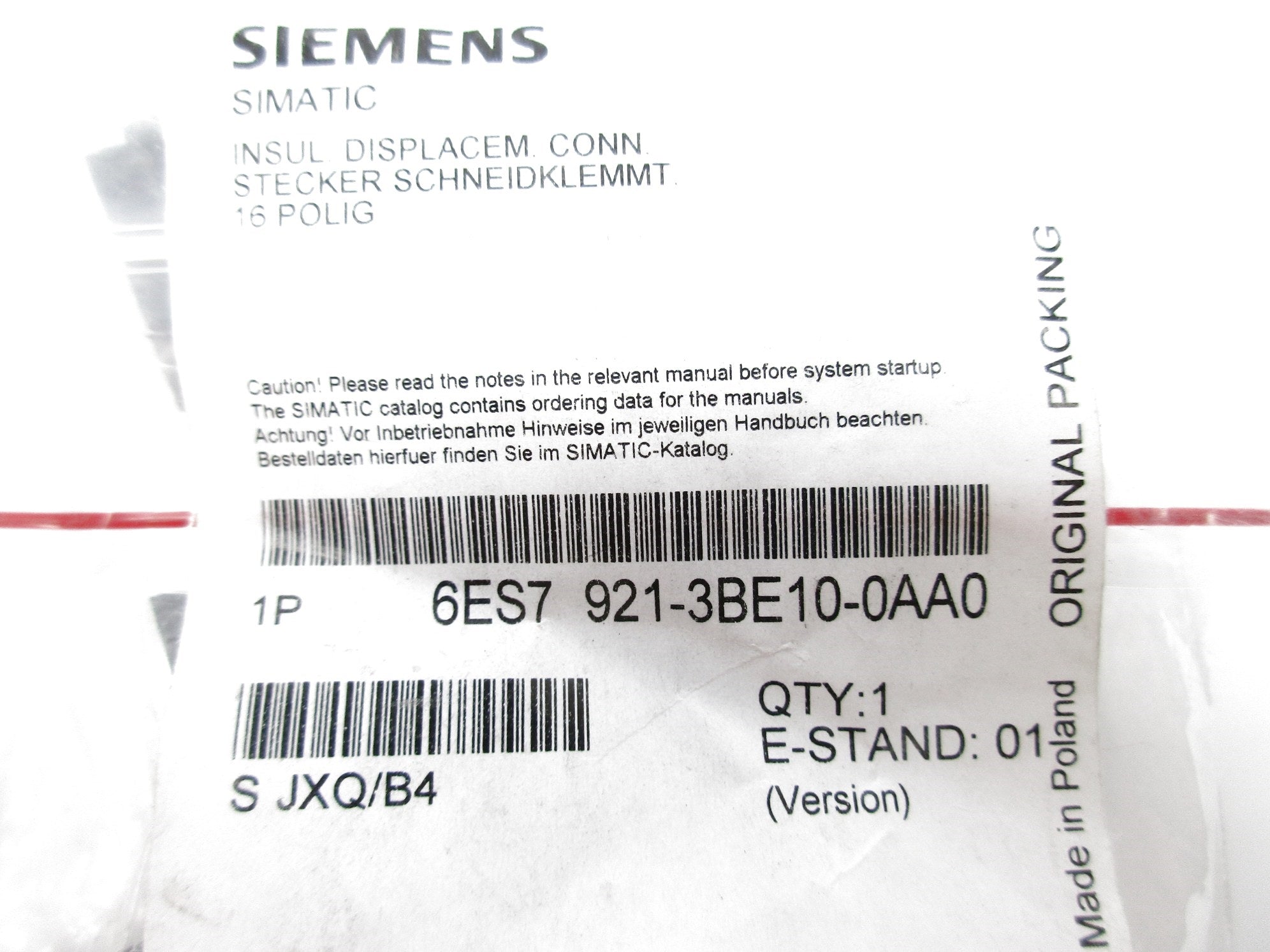 SIEMENS 6ES7921-3BE10-0AA0 NSMP