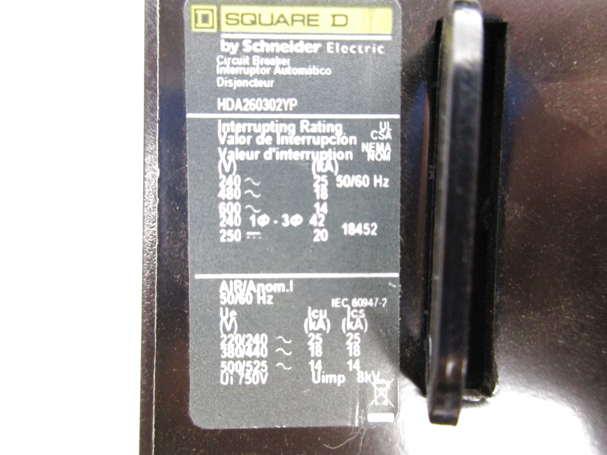 SQUARE D HDA260302YP 30A 220/240V NSNP