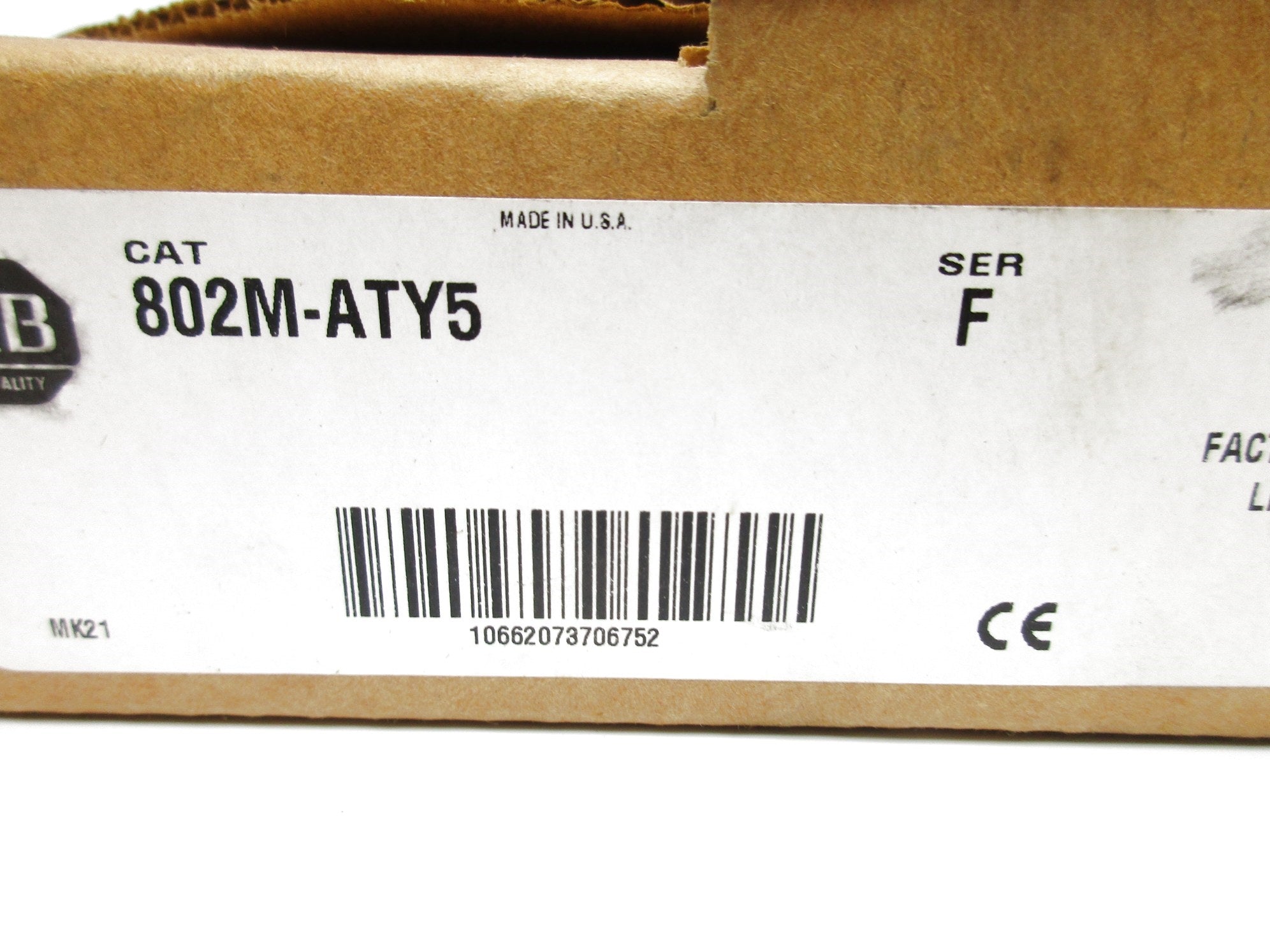 ALLEN BRADLEY 802M-ATY5 SER. F (BR/WH) NSMP