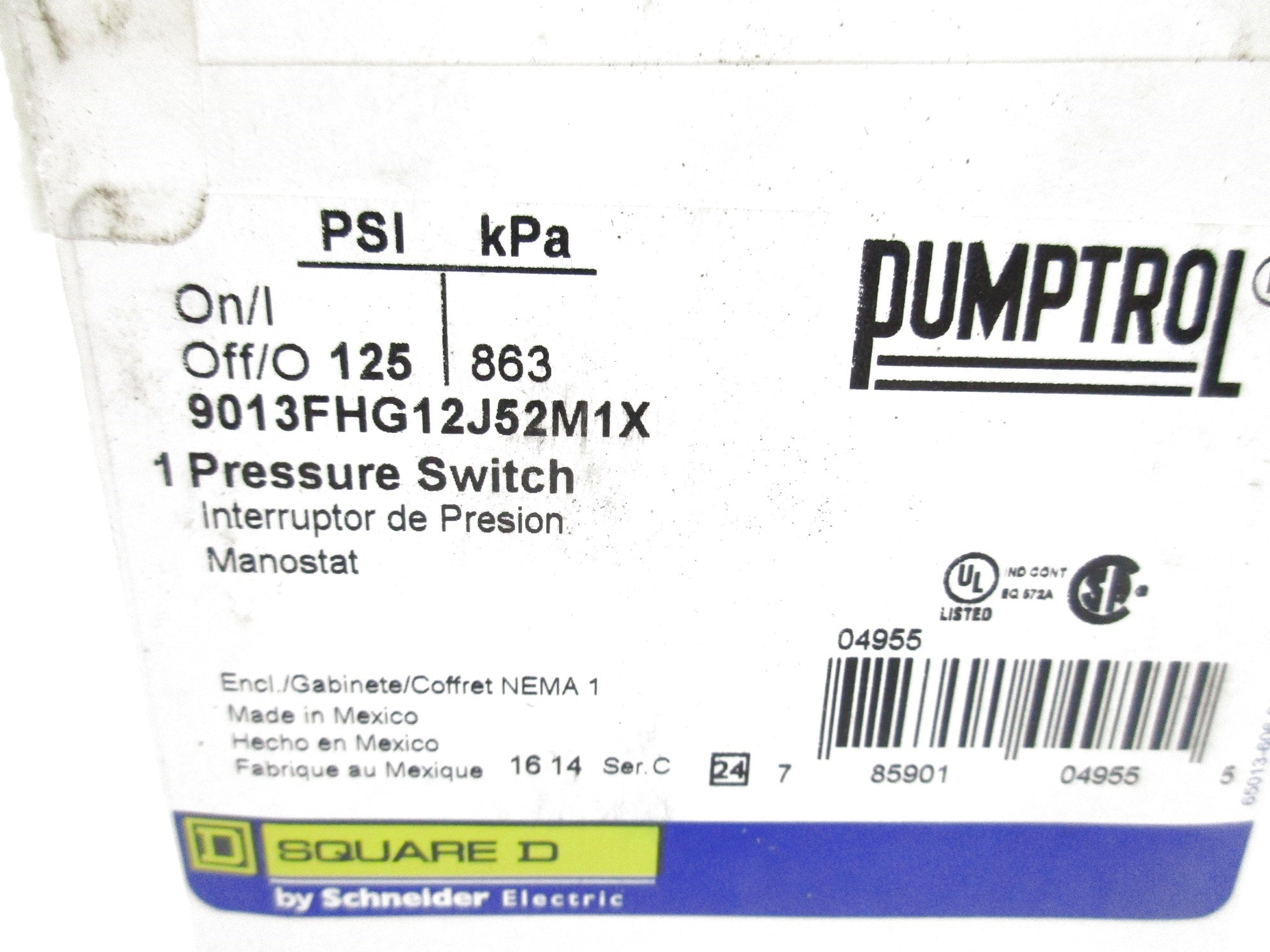 SQUARE D 9013FHG12J52M1X NSMP