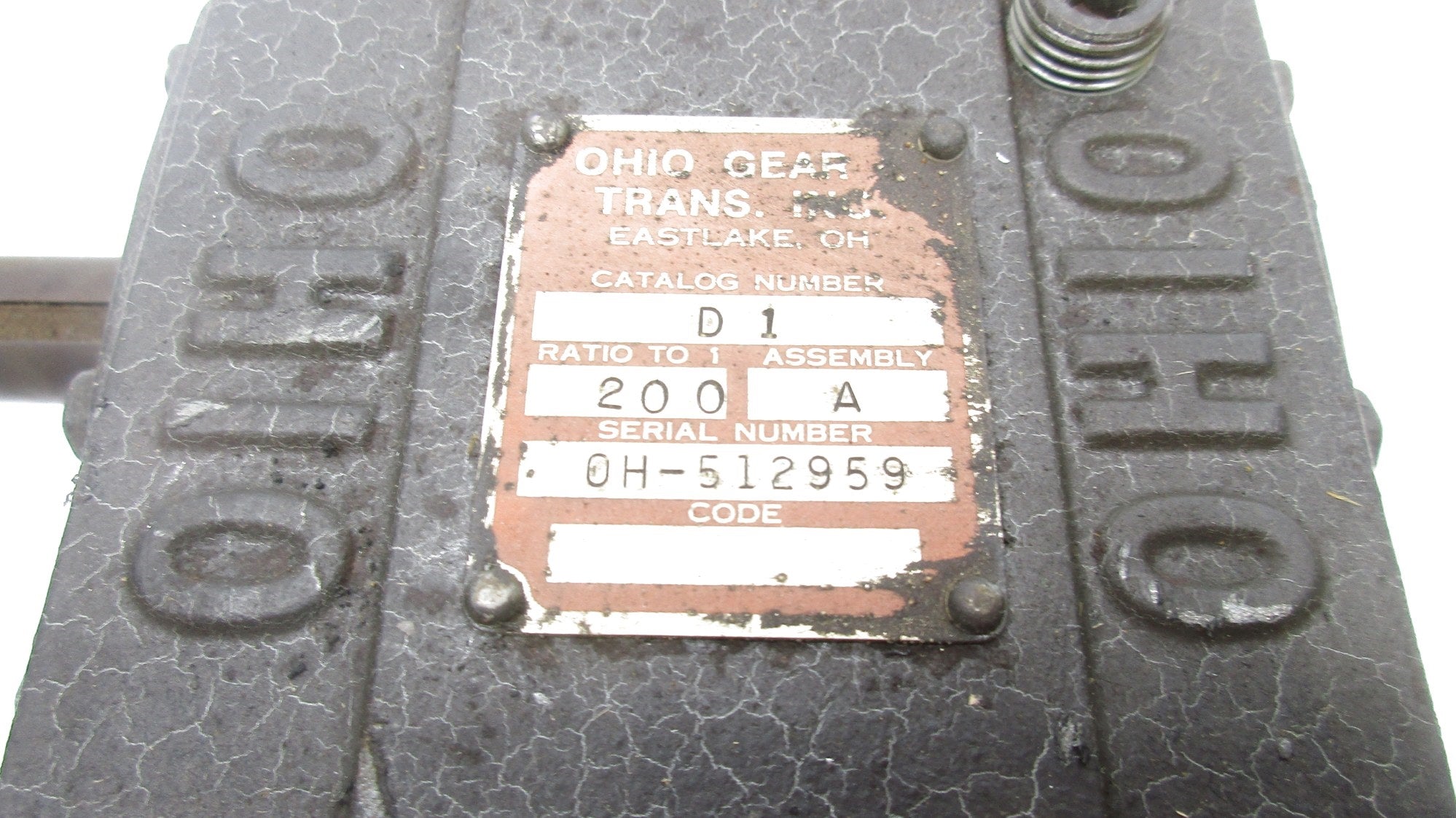 OHIO GEAR D1 UNMP