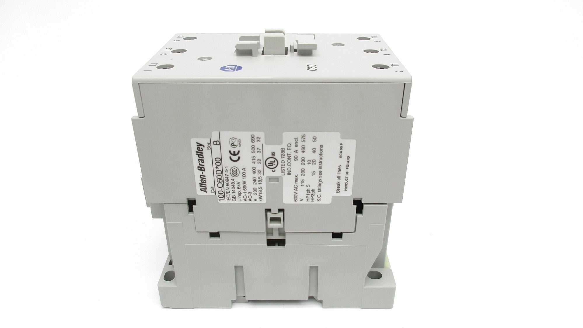 ALLEN BRADLEY 100-C60DJ00 SER. B 24VDC 100A NSNP