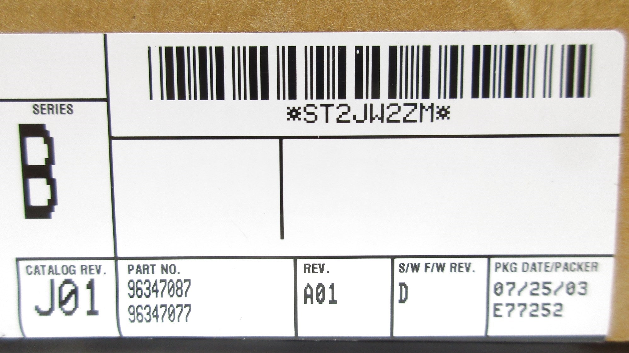 ALLEN BRADLEY 1785-ENET SER. B F/W D DATE: 2003 NSFS