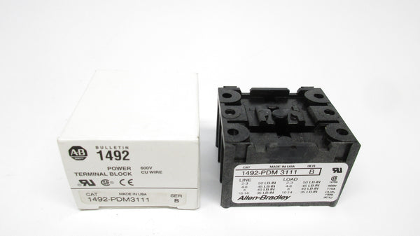 ALLEN BRADLEY 1492-PDM3111 SER. B (WH) NSMP