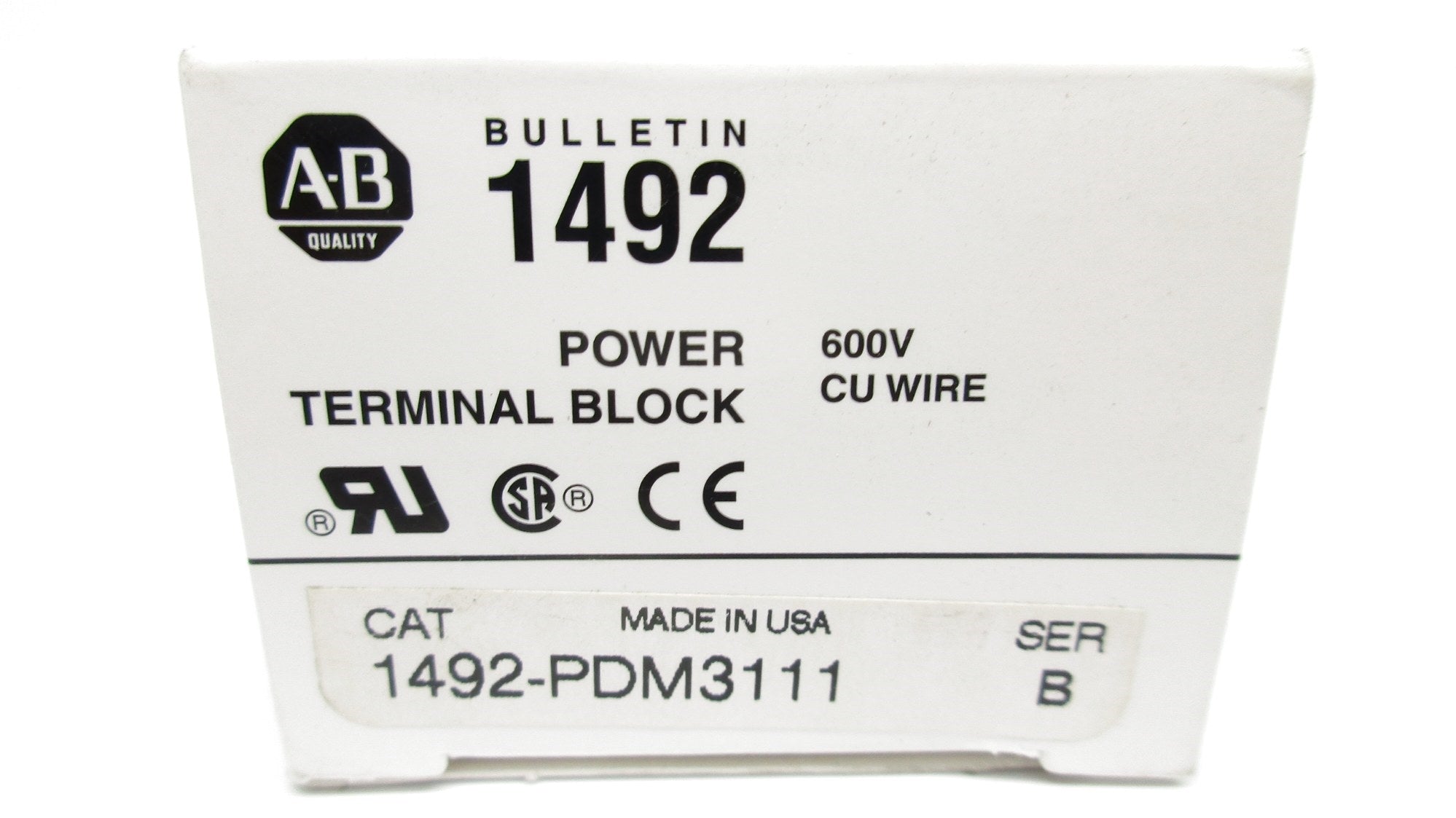 ALLEN BRADLEY 1492-PDM3111 SER. B (WH) NSMP