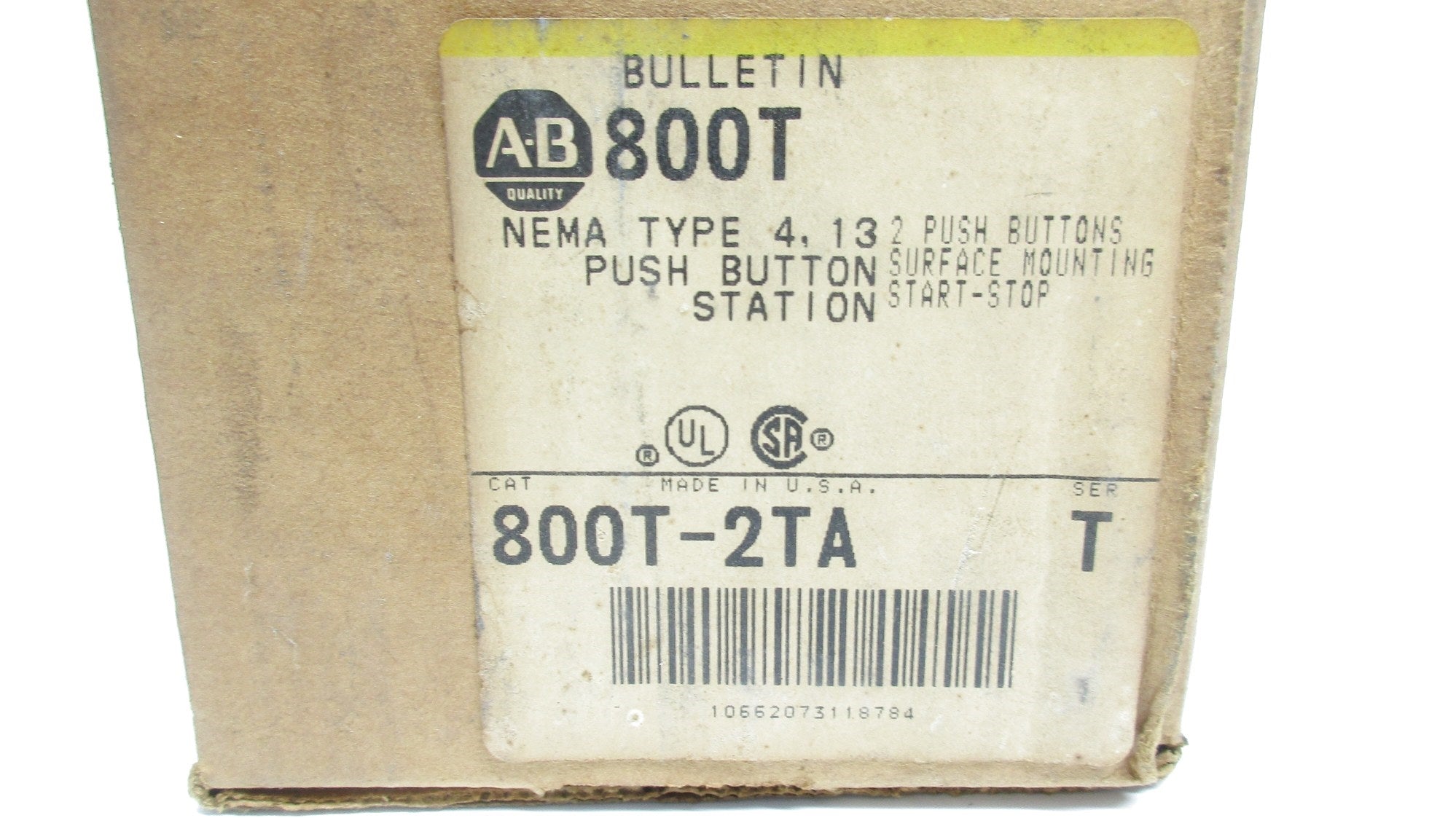 ALLEN BRADLEY 800T-2TA SER. T (BR/YL) NSMP