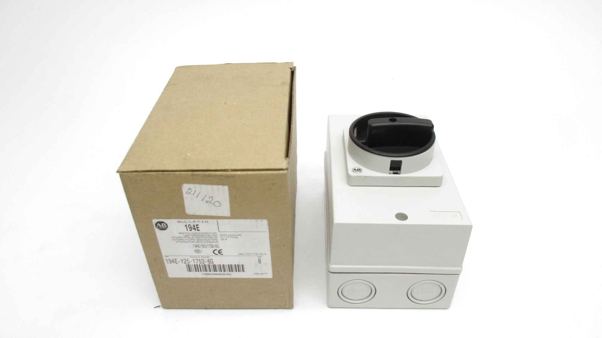 ALLEN BRADLEY 194E-Y25-1753-6G SER. B (BR/WH) NSMP
