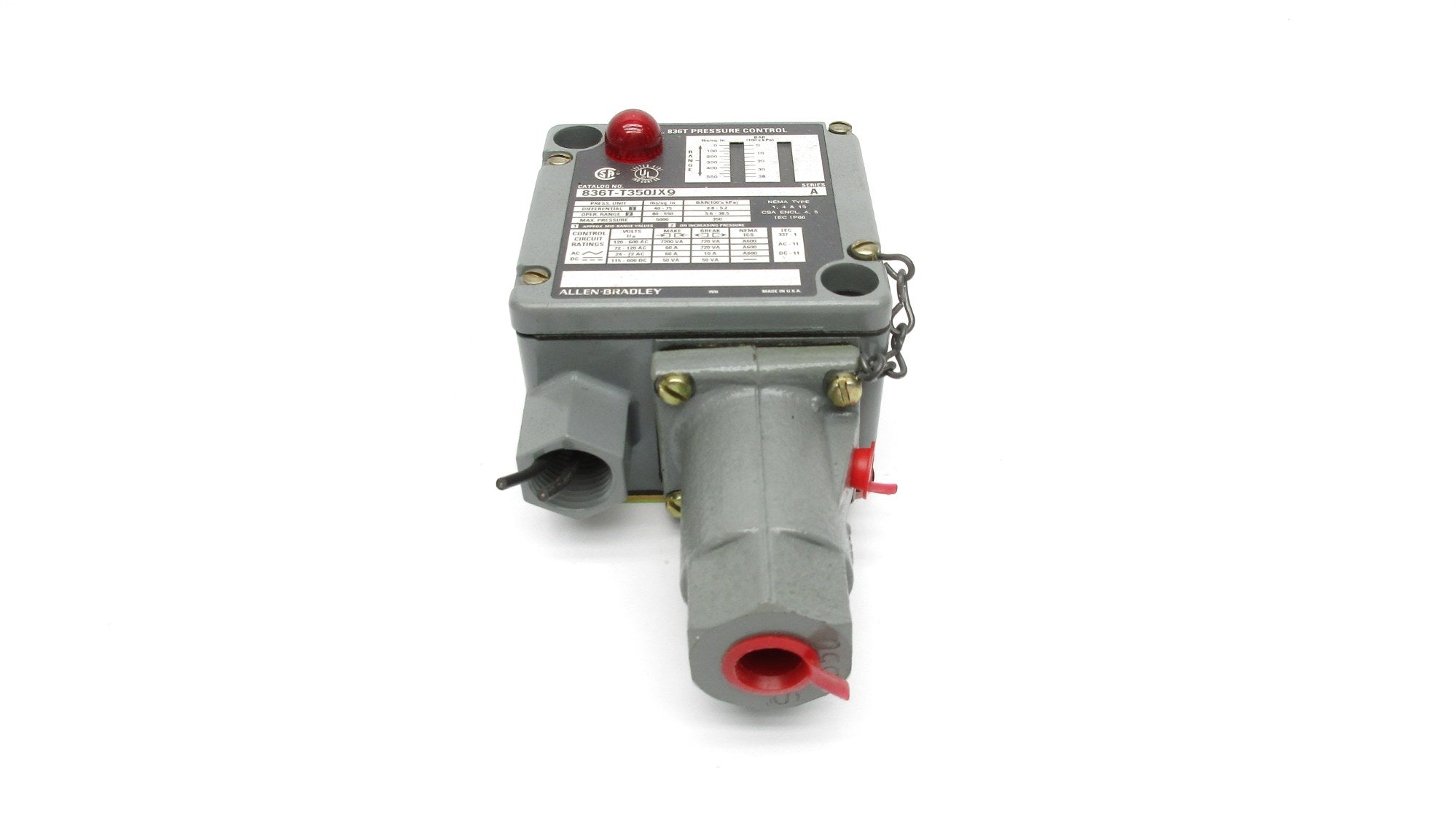 INDUSTRIAL SPARE PART 836T-T350JX9 SER. A 80-550PSI NSNP