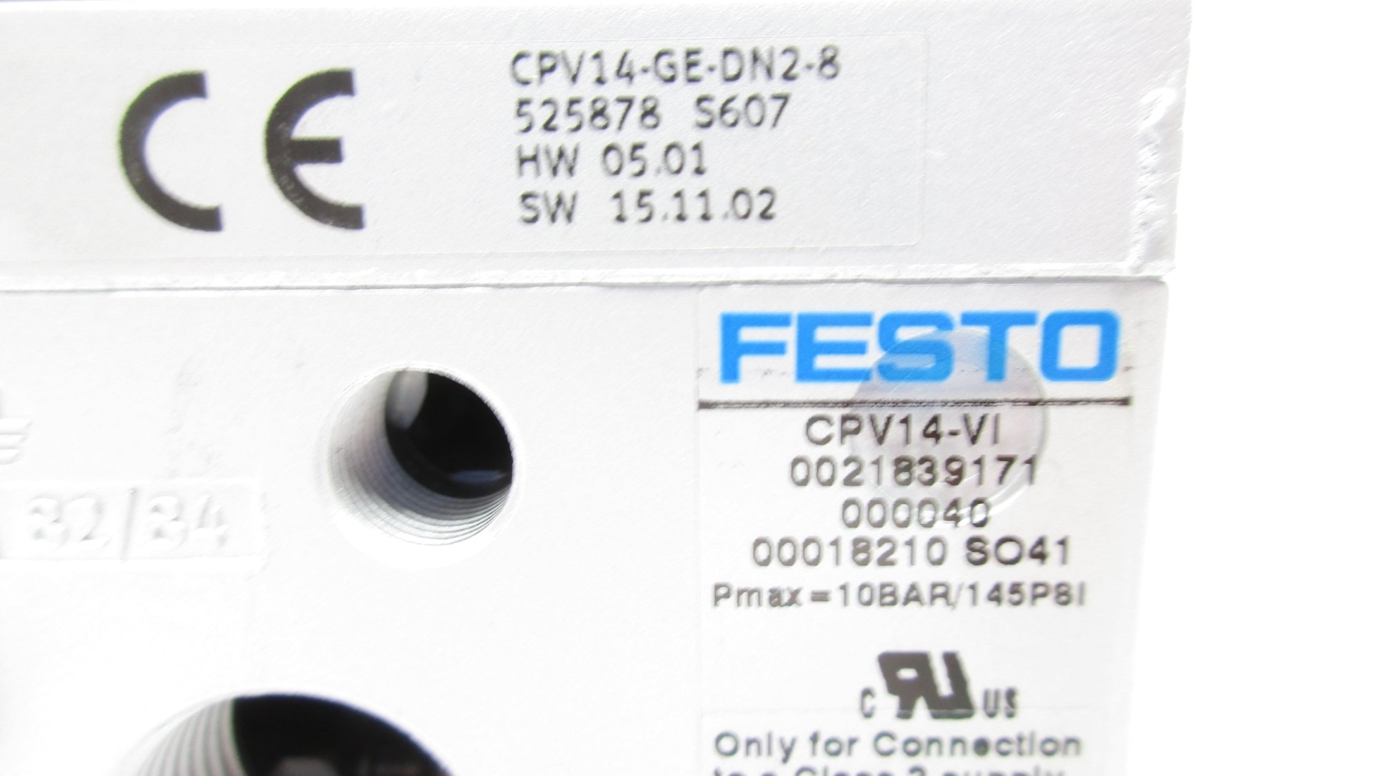 FESTO CPV14-GE-DN2-8 CPV14-VI 145PSI 24VDC NSNP