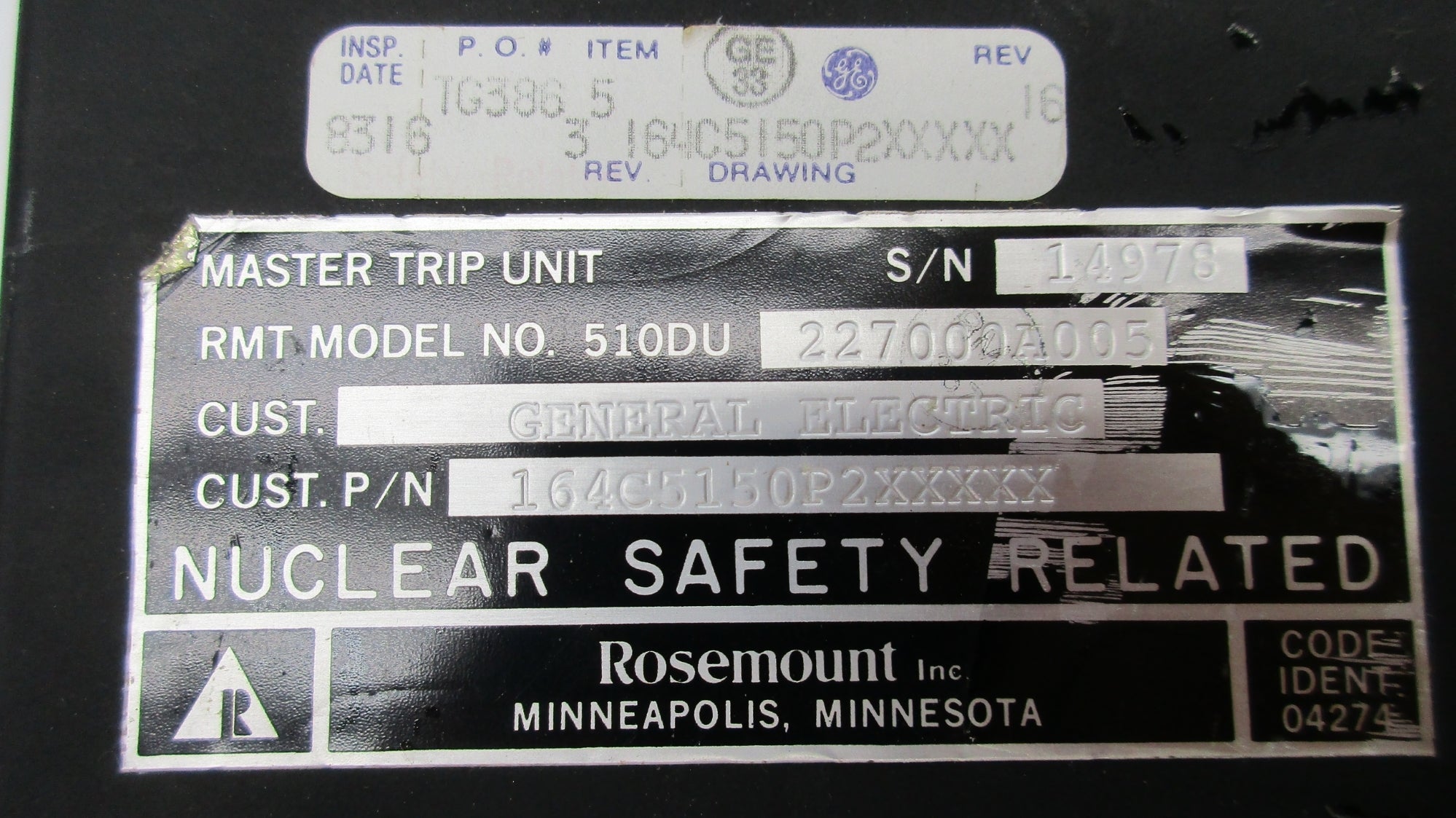 ROSEMOUNT 510DU227000A005 UNMP
