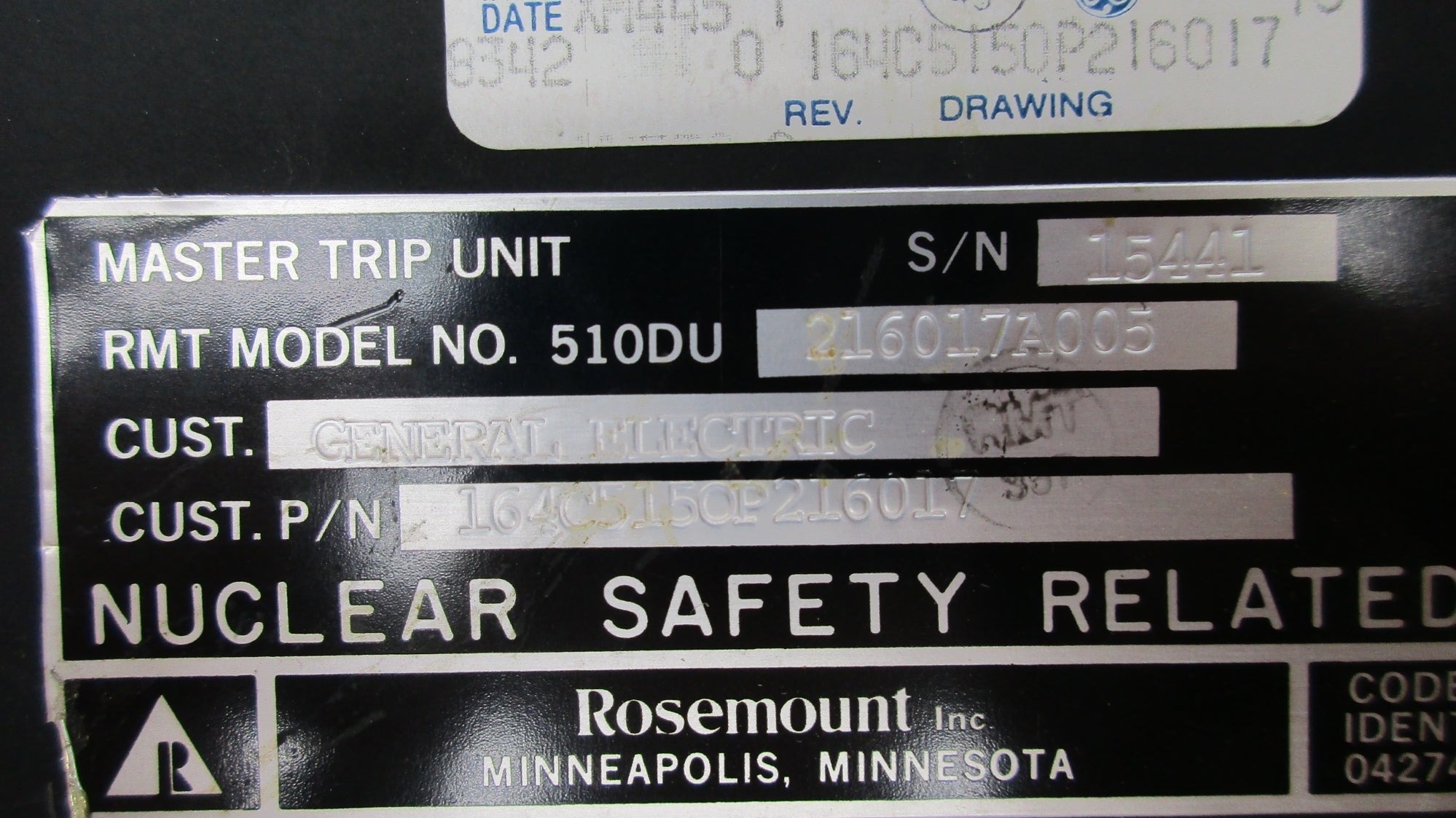 ROSEMOUNT 510DU216017A005 UNMP