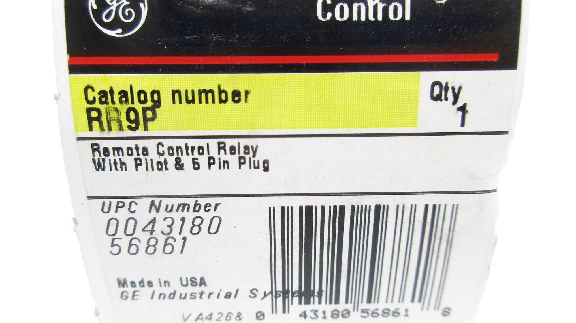GENERAL ELECTRIC RR9P 21-30VAC 1A NSMP