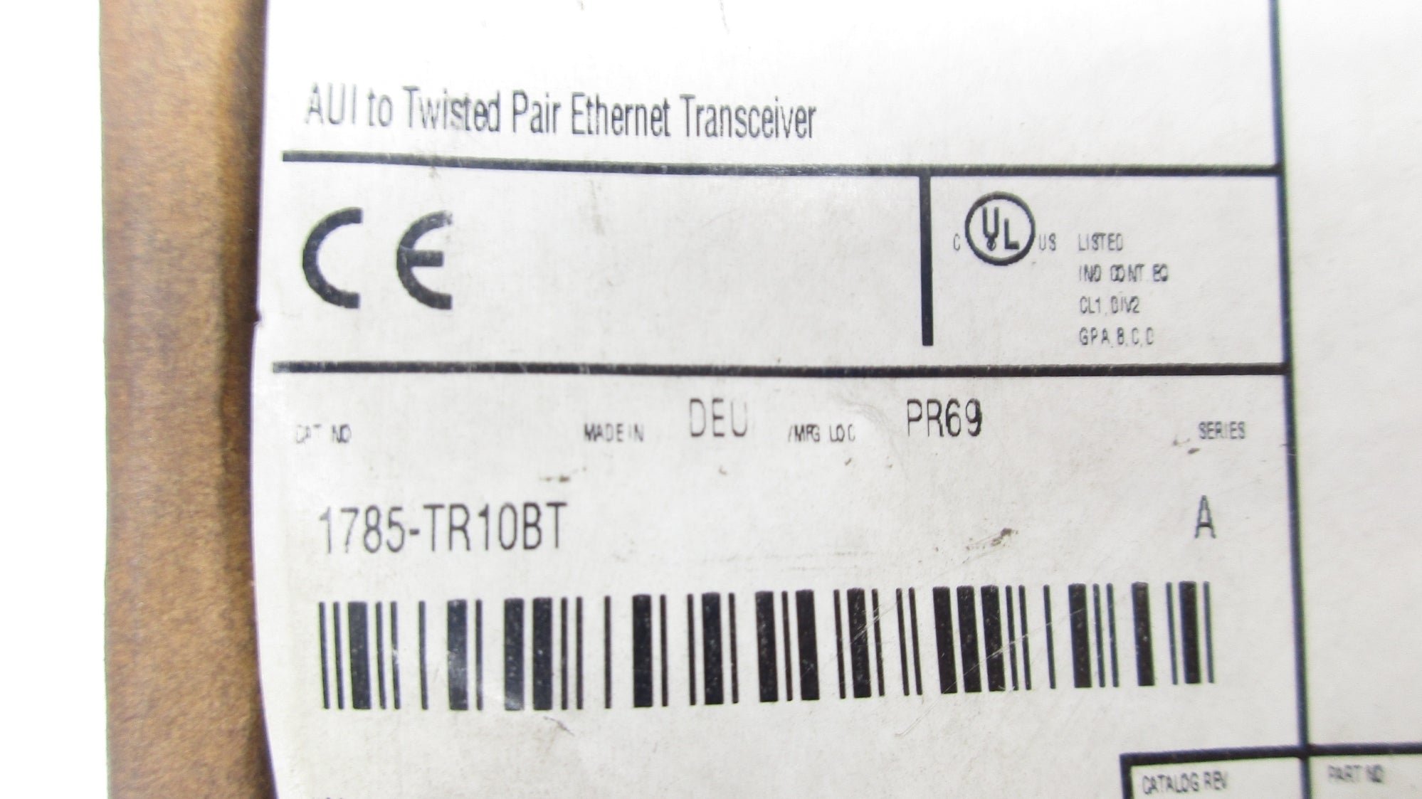 ALLEN BRADLEY 1785-TR10BT SER. A DATE: 2001 NSMP