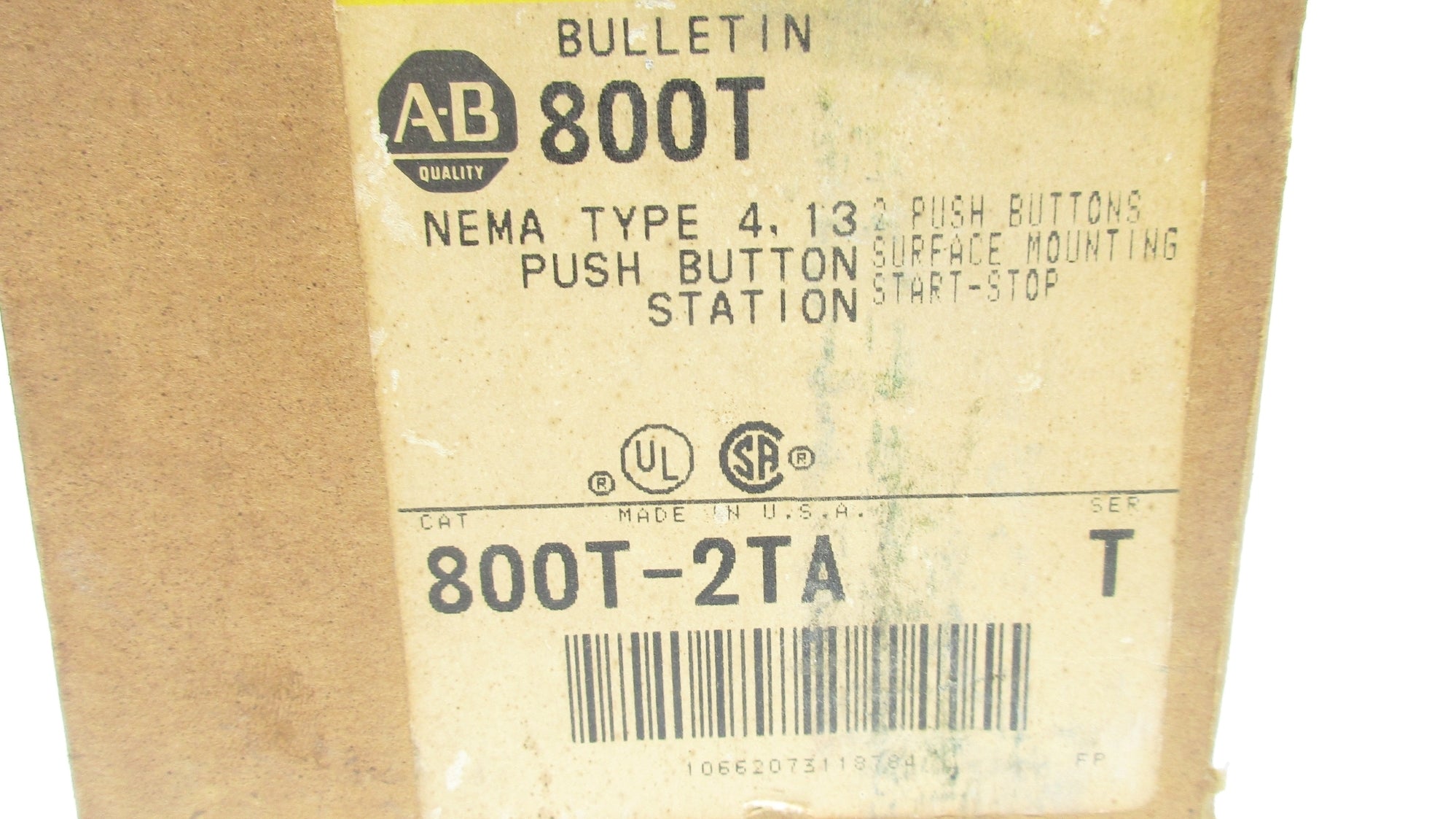ALLEN BRADLEY 800T-2TA SER. T (AS PICTURED) (BR/WH) NSMP