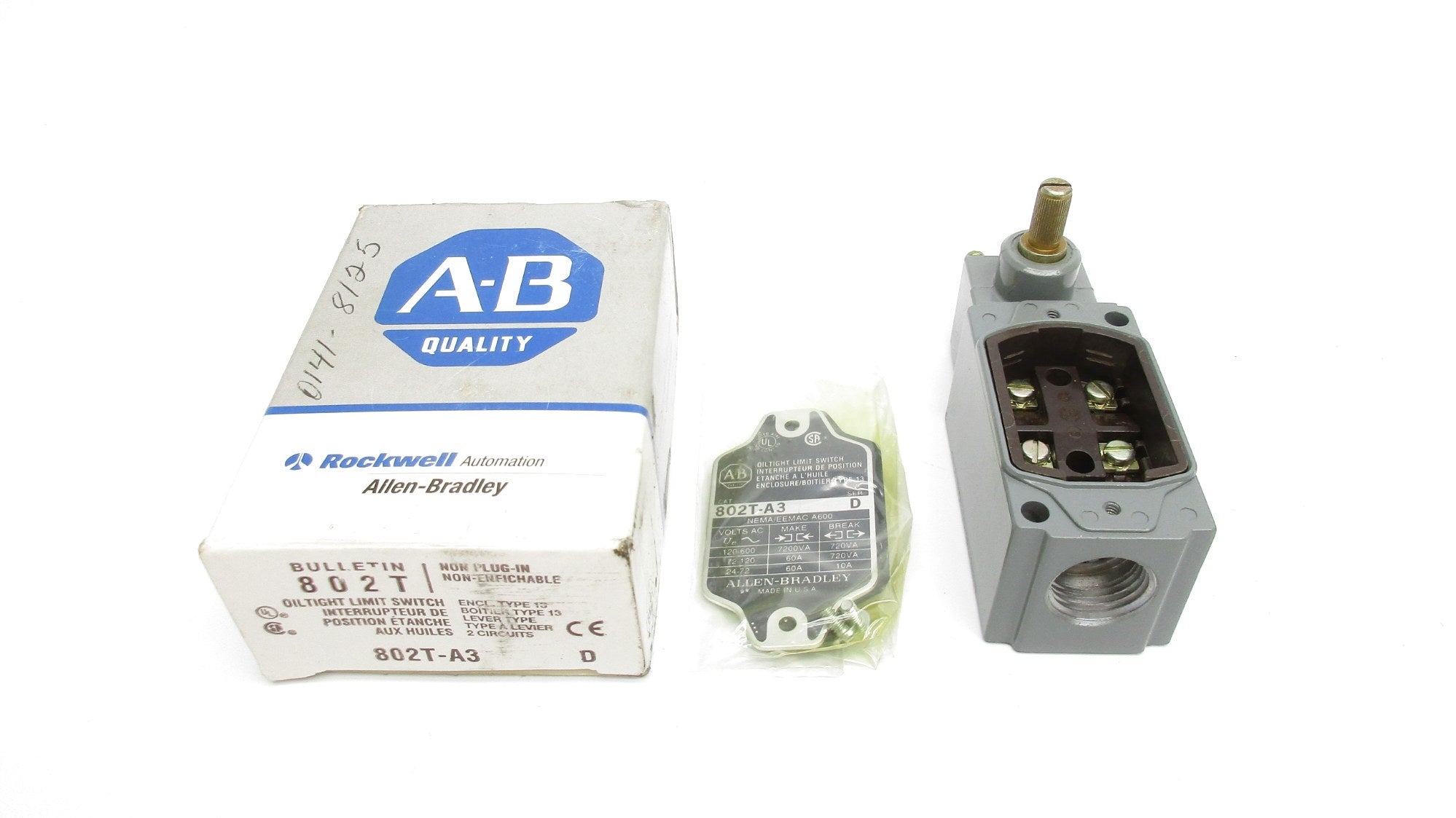 ALLEN BRADLEY 802T-A3 SER. D (GY/BL) NSMP