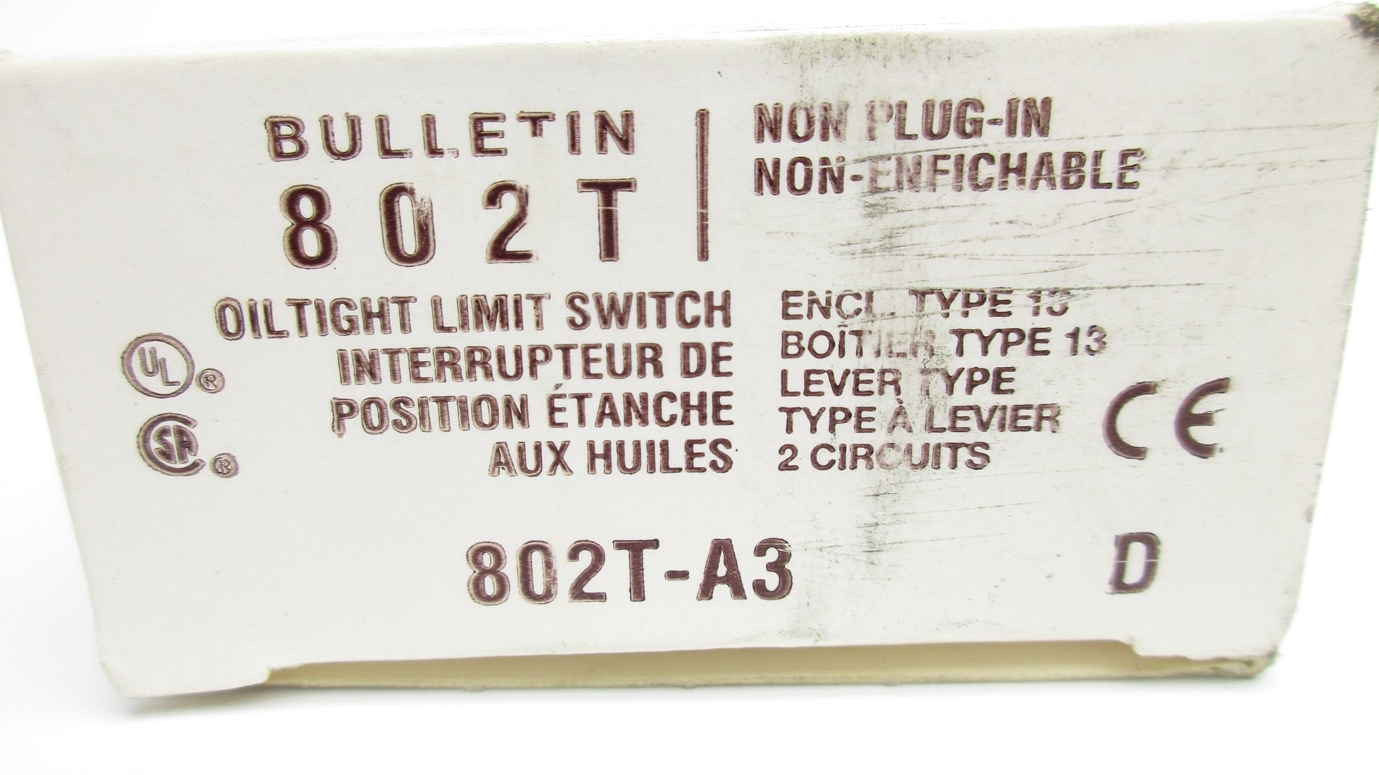 ALLEN BRADLEY 802T-A3 SER. D (GY/BL) NSMP