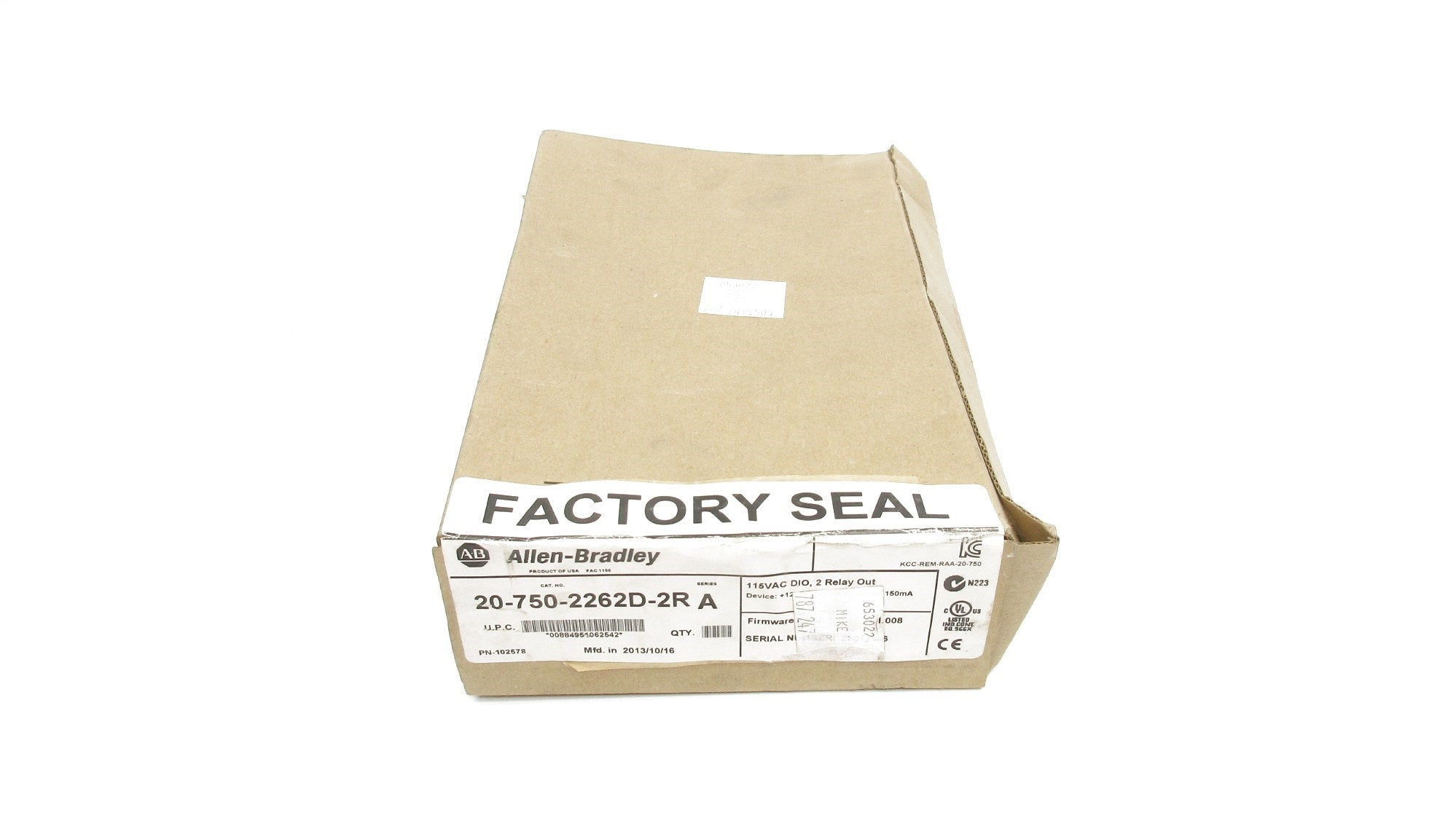 ALLEN BRADLEY 20-750-2262D-2R SER. A F/W 1.008 DATE: 2013 NSFS