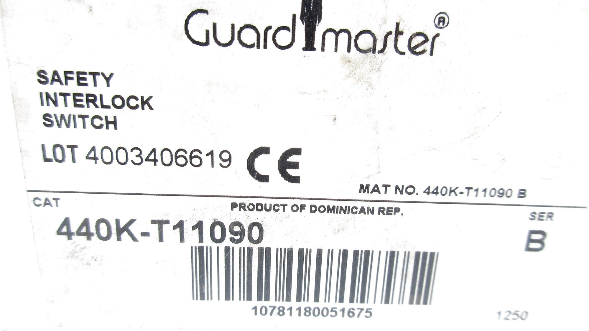 ALLEN BRADLEY 440K-T11090 SER. B (WH) NSMP