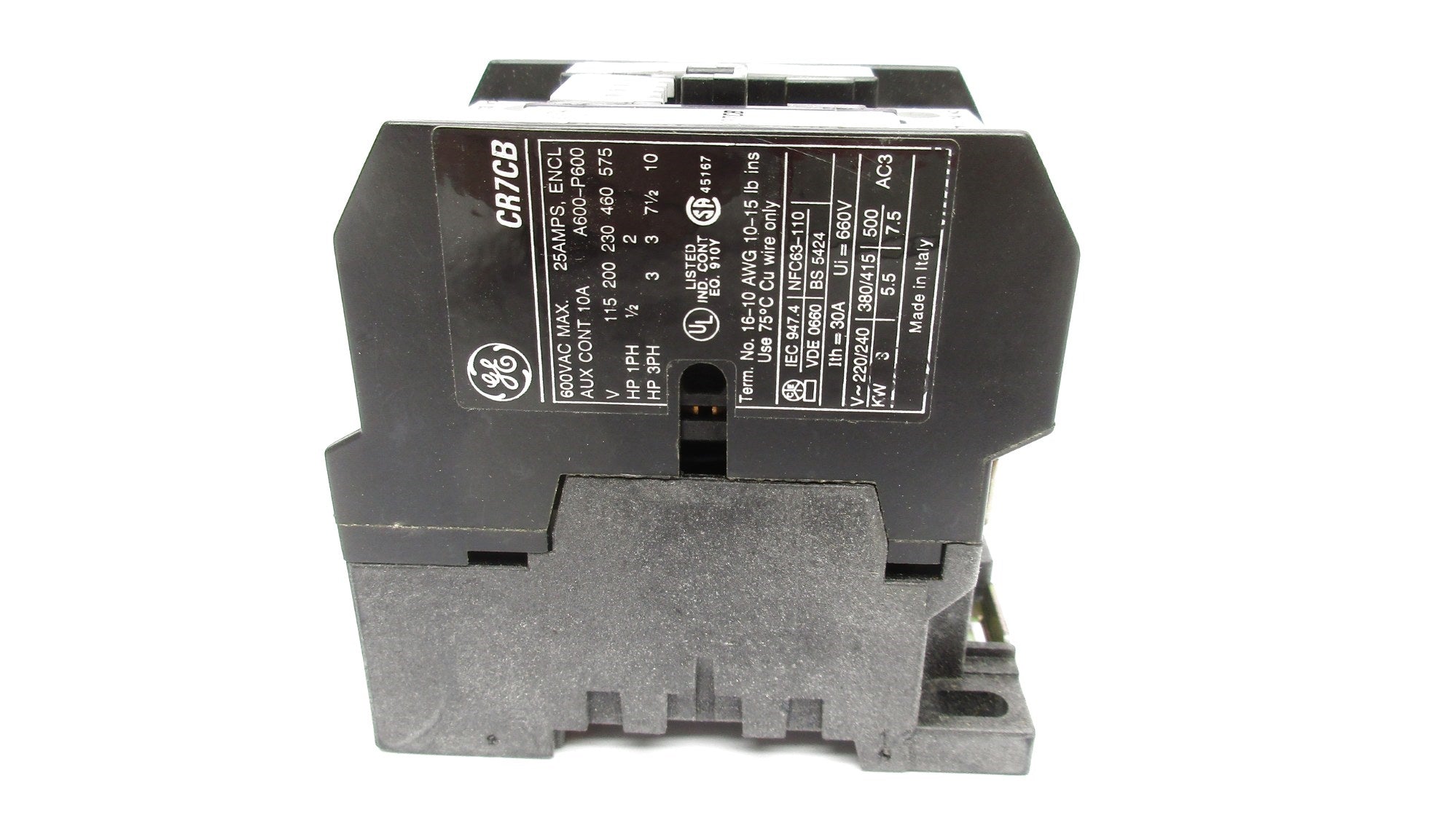 GENERAL ELECTRIC CR7CBA 120/110VAC NSMP