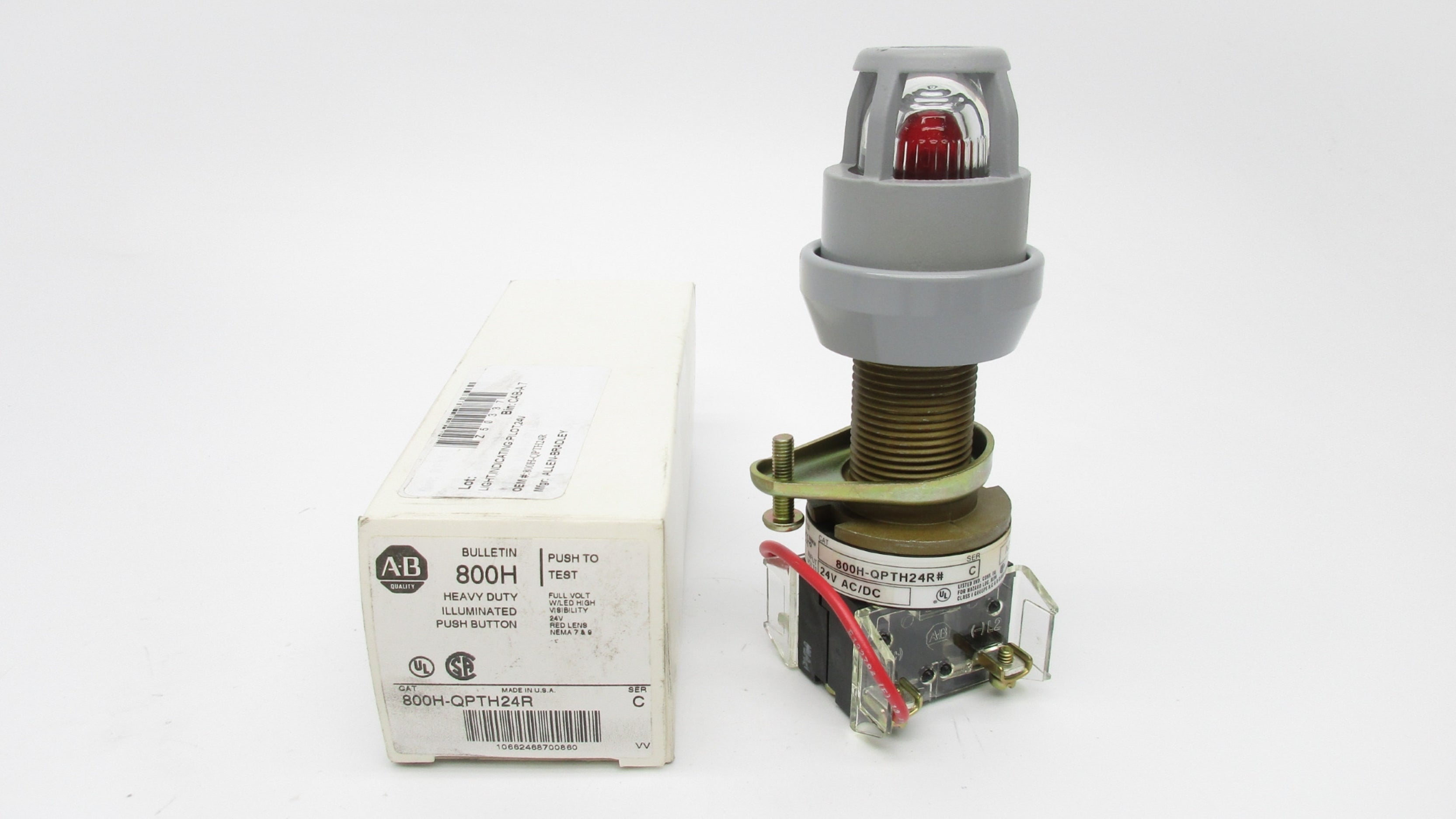ALLEN BRADLEY 800H-QPTH24R SER. C (WH) NSMP