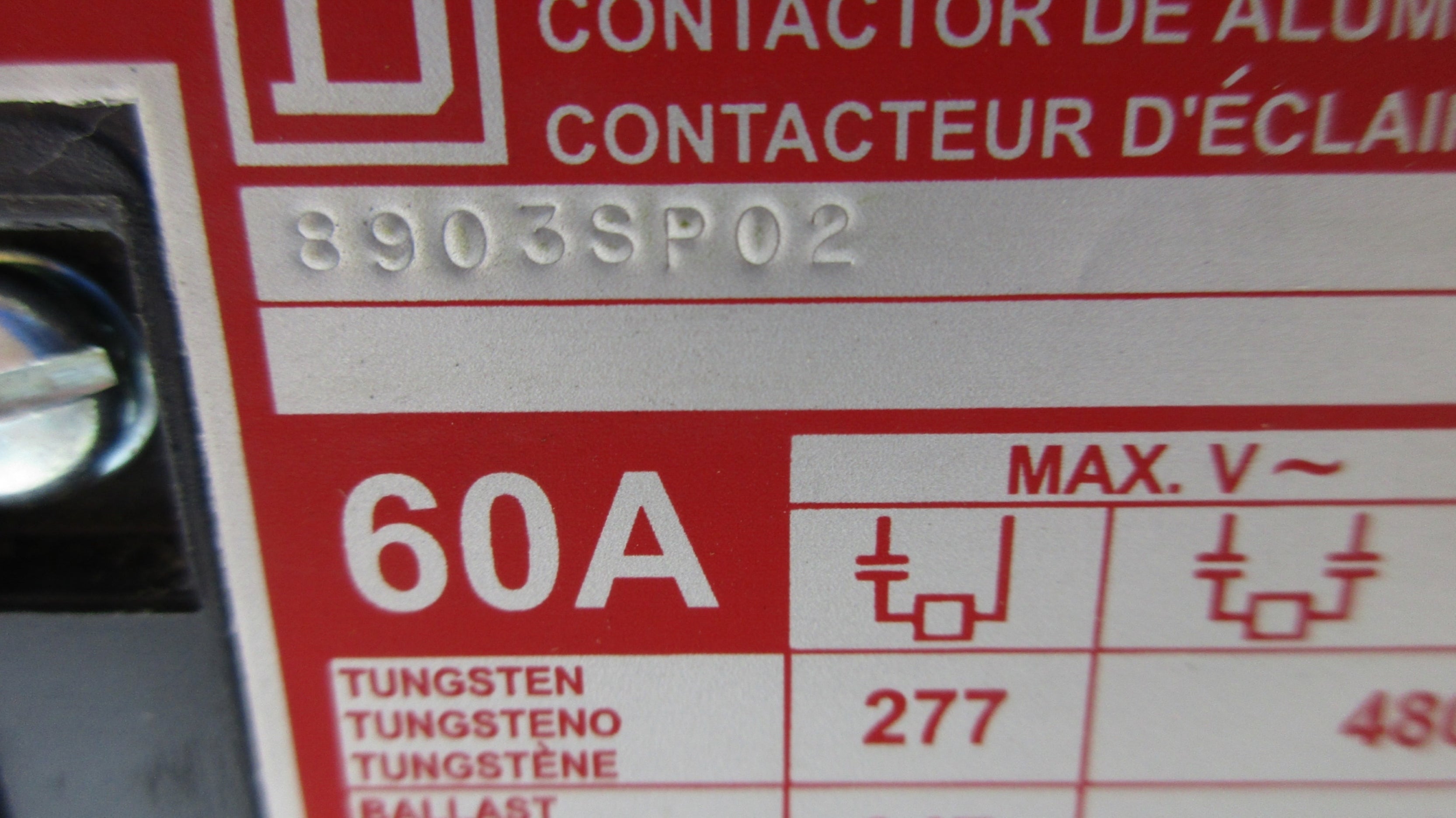SQUARE D 8903SP02 SER. A 110/120V NSNP