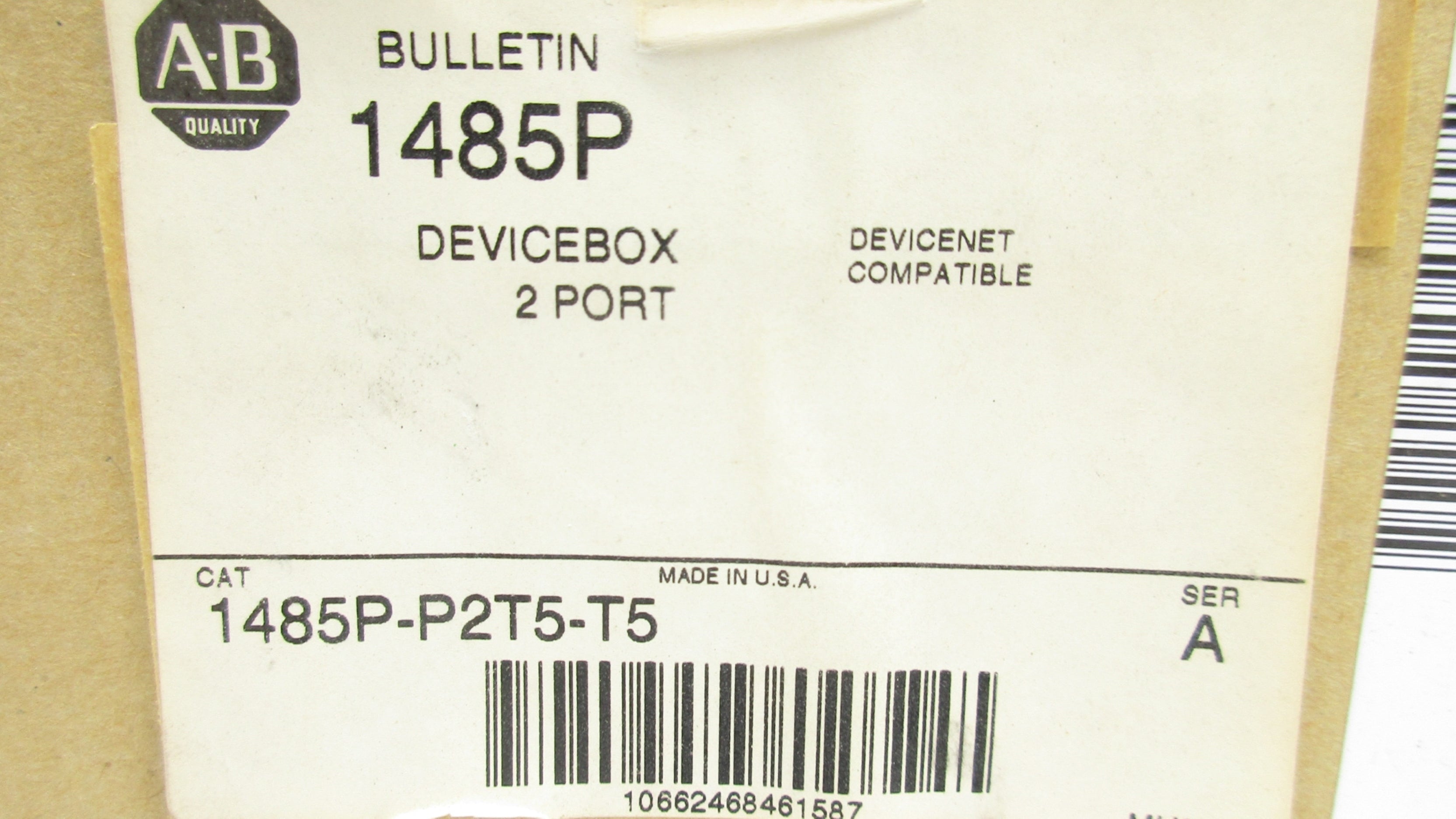 ALLEN BRADLEY 1485P-P2T5-T5 SER. A (BR/WH) NSMP