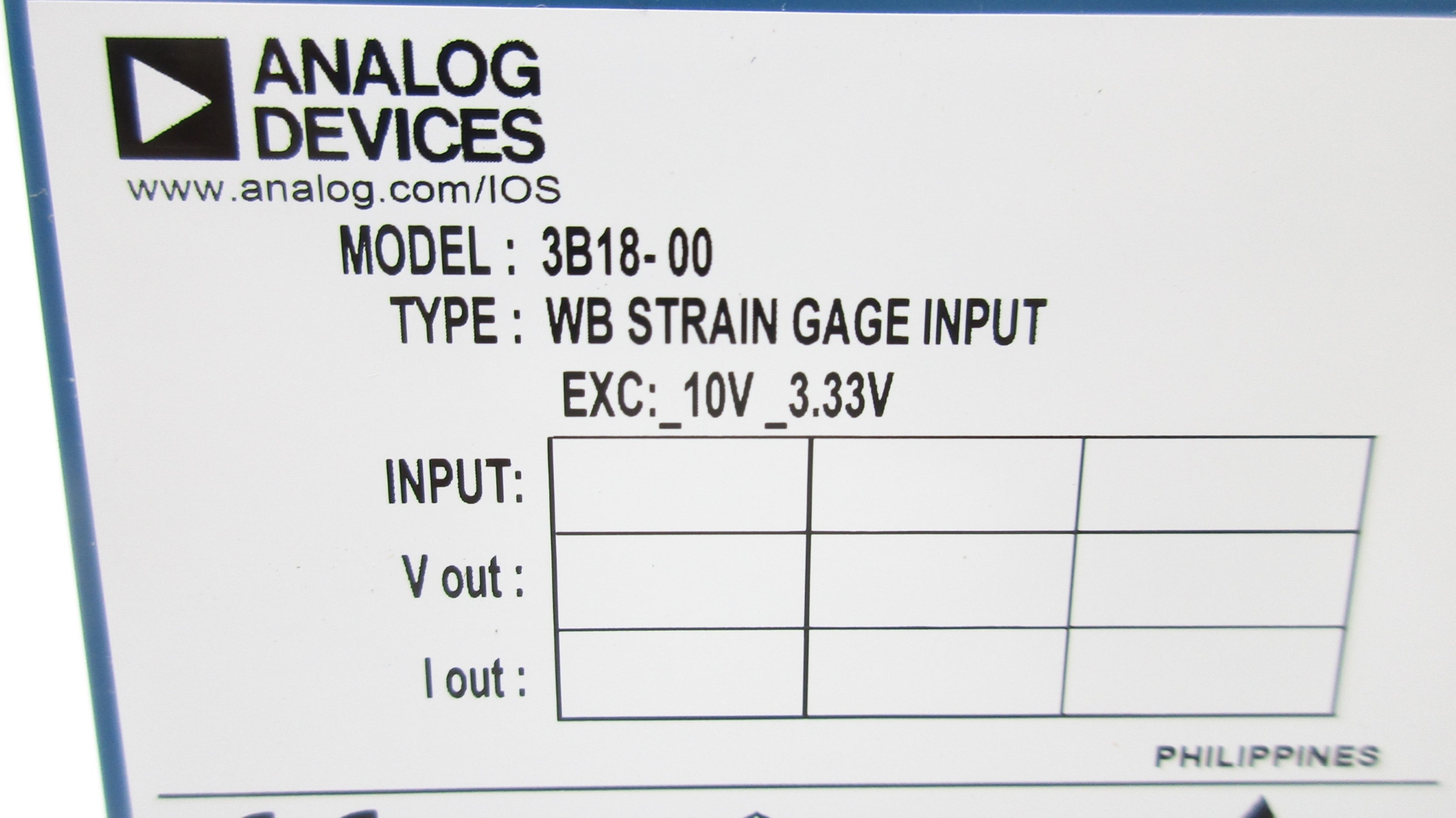 ANALOG DEVICES 3B18-00 NSNP