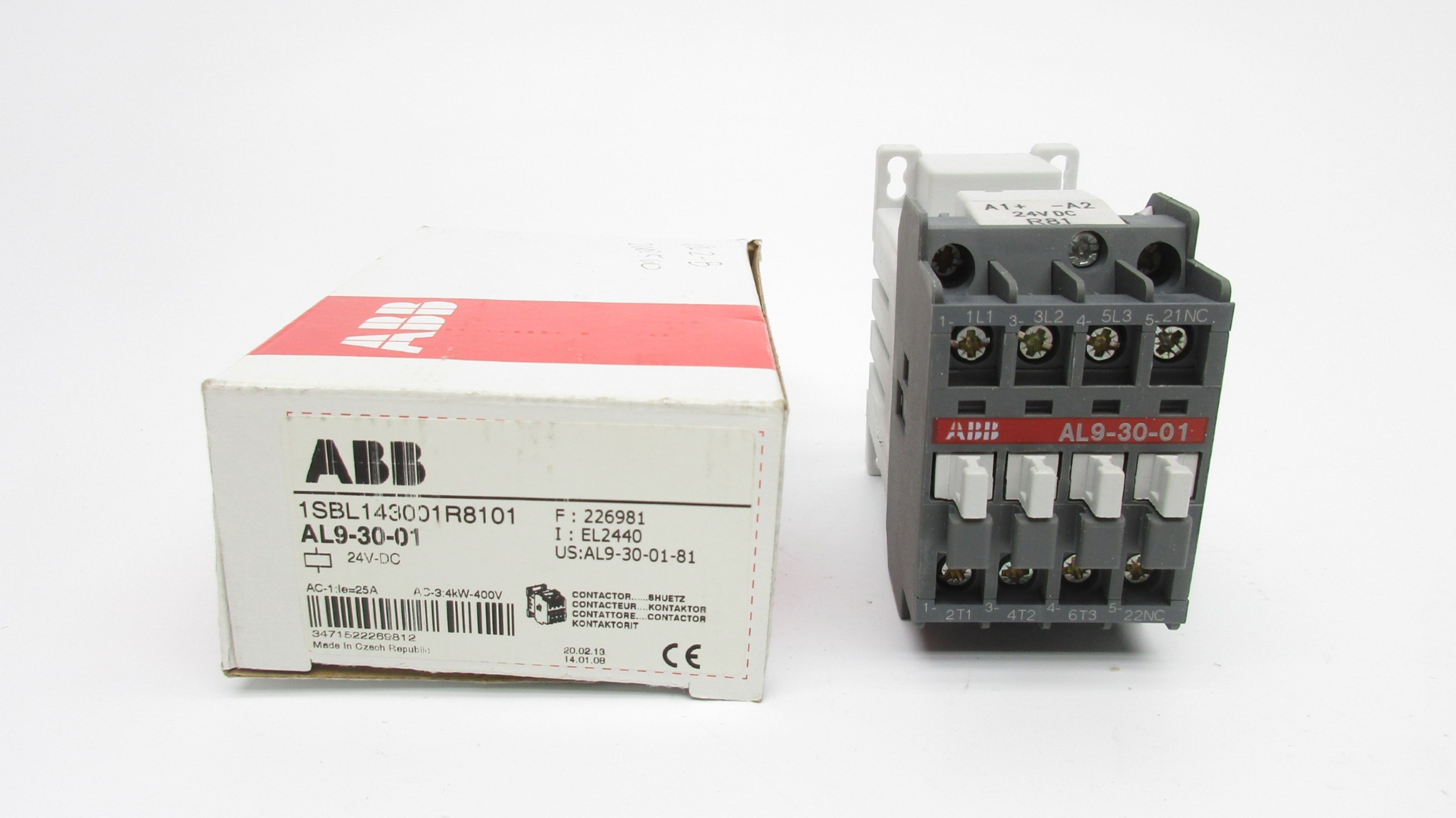 ABB 1SBL143001R8101 AL9-30-01 24VDC NSMP