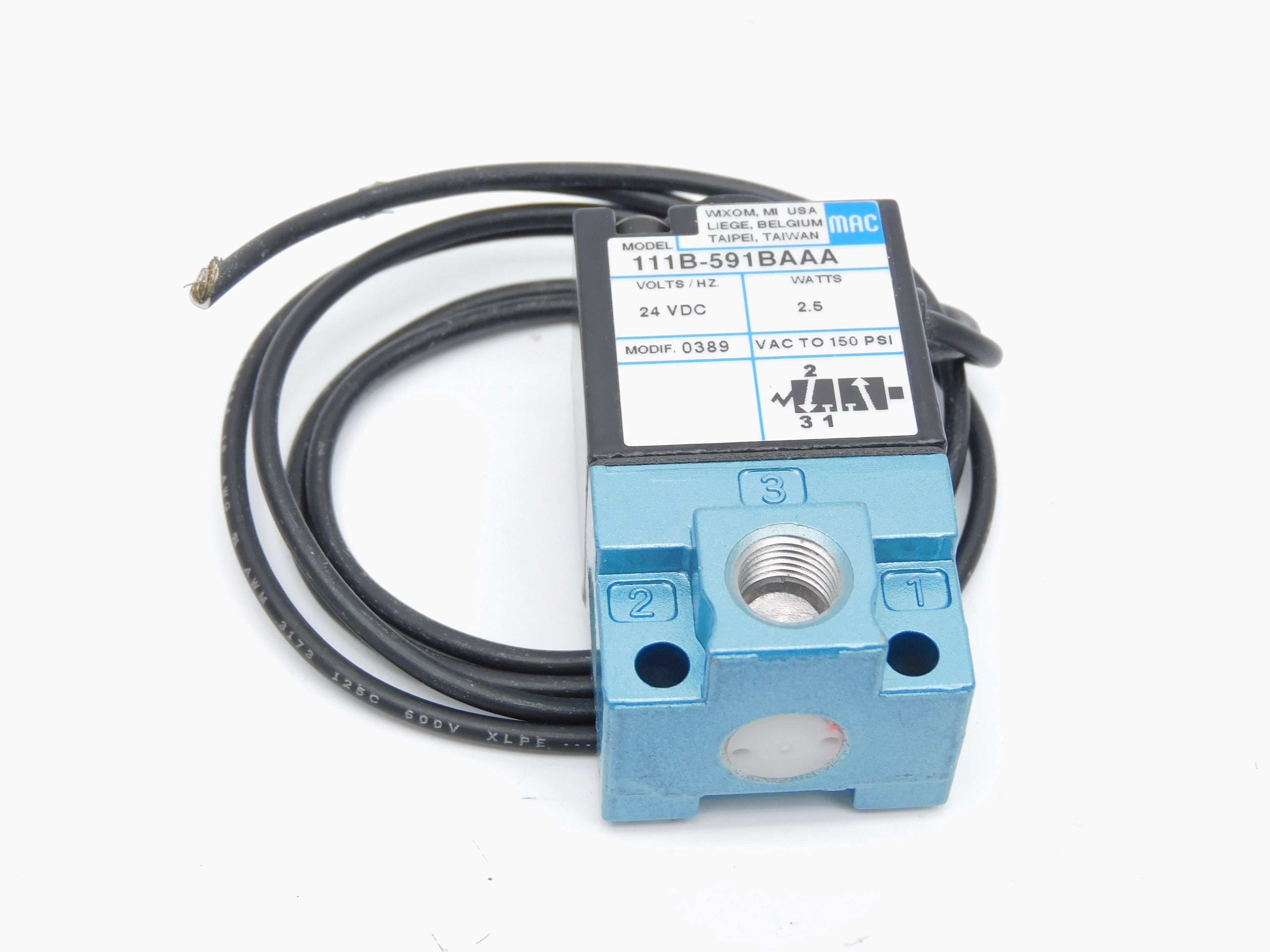 MAC 111B-591BAAA 24VDC 150PSI NSNP