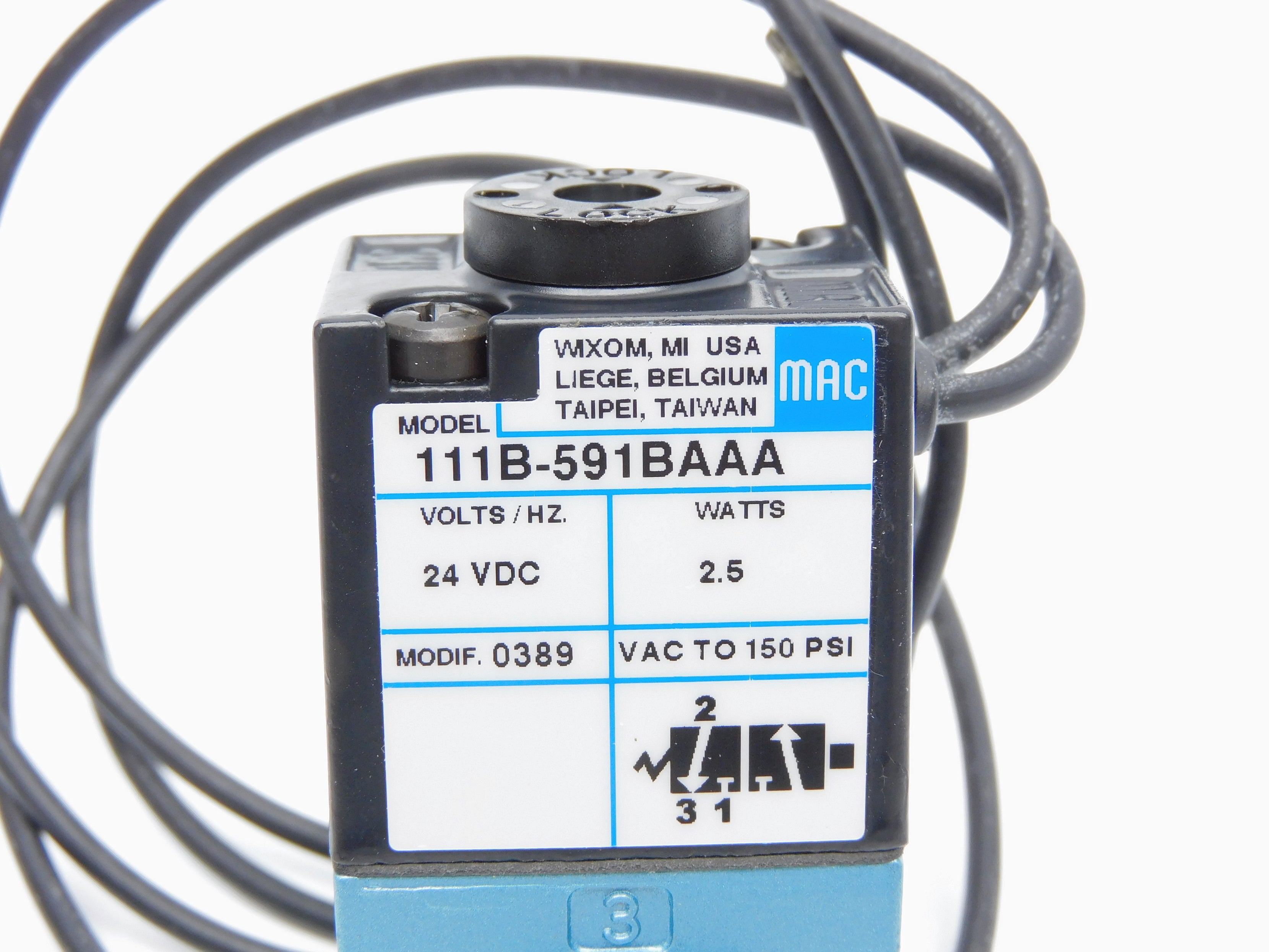 MAC 111B-591BAAA 24VDC 150PSI NSNP